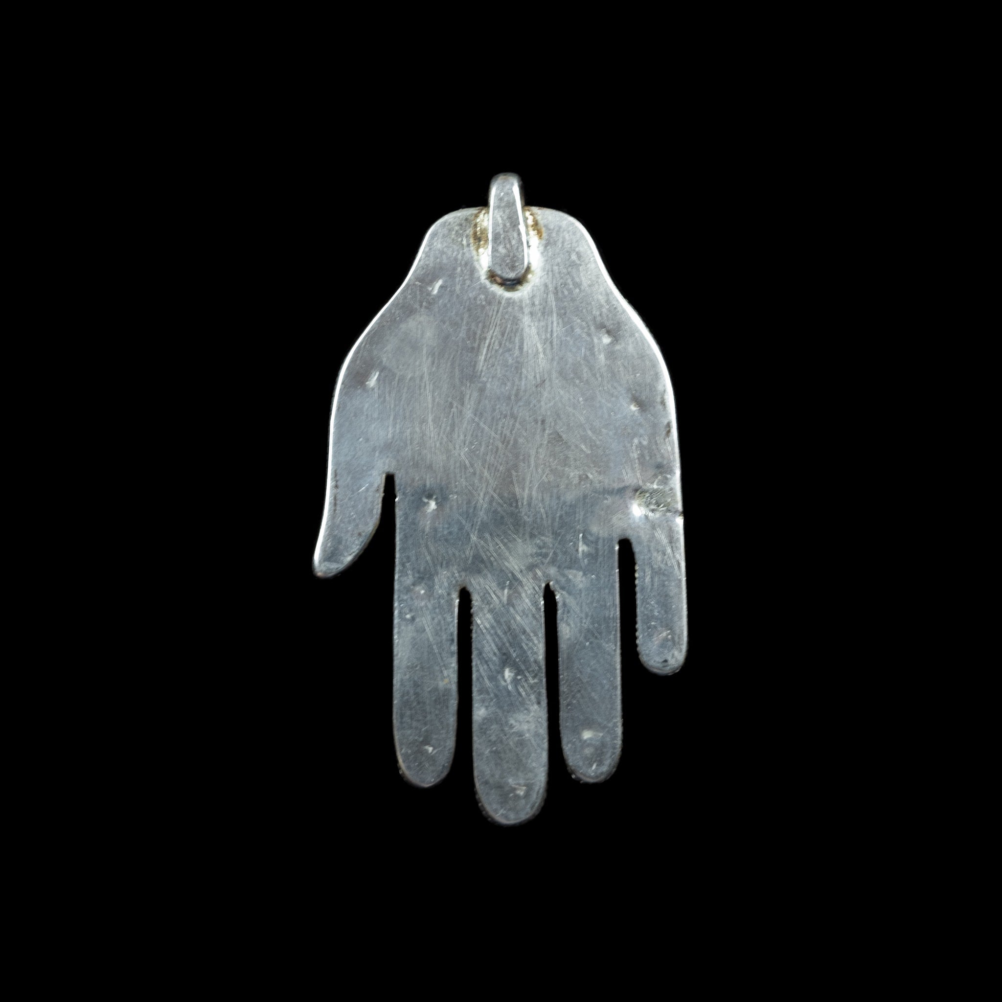 Silver Hamsa made in Kazakhstan | Vintage Ethnic Jewellery