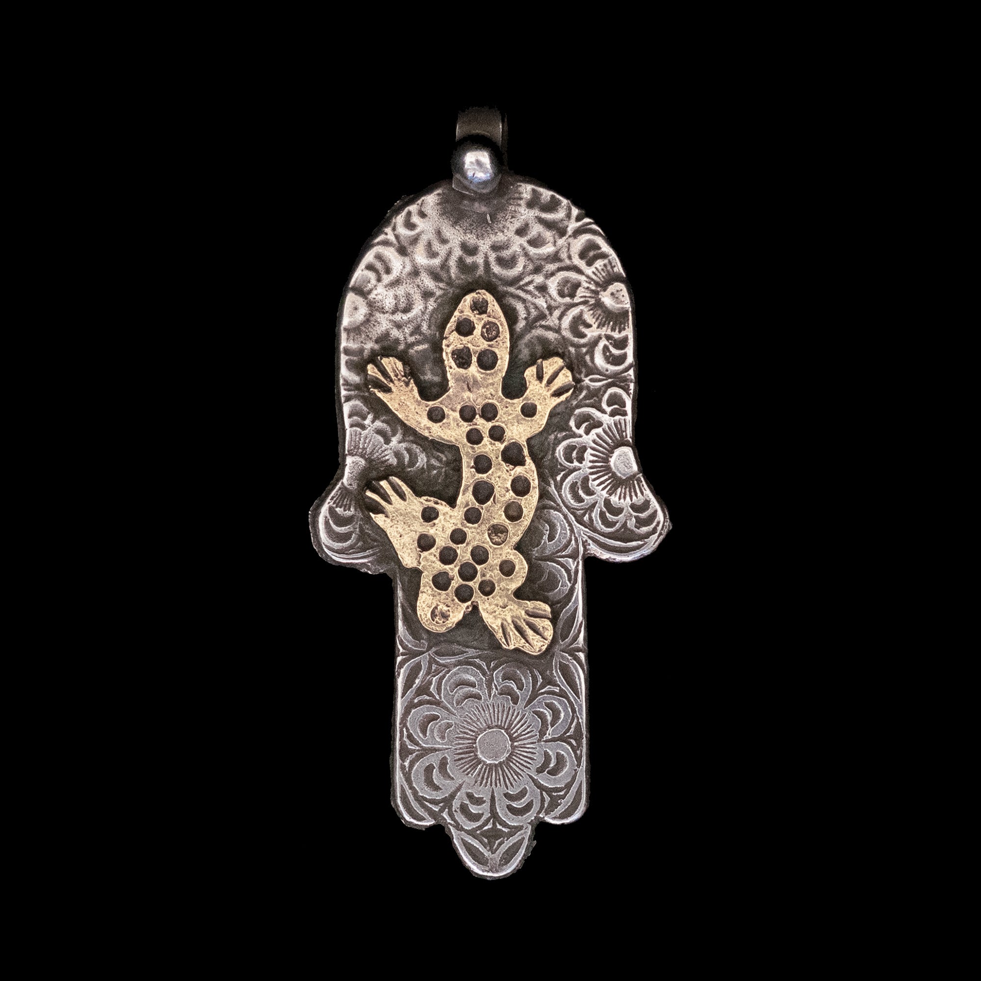 Silver khamsa pendant