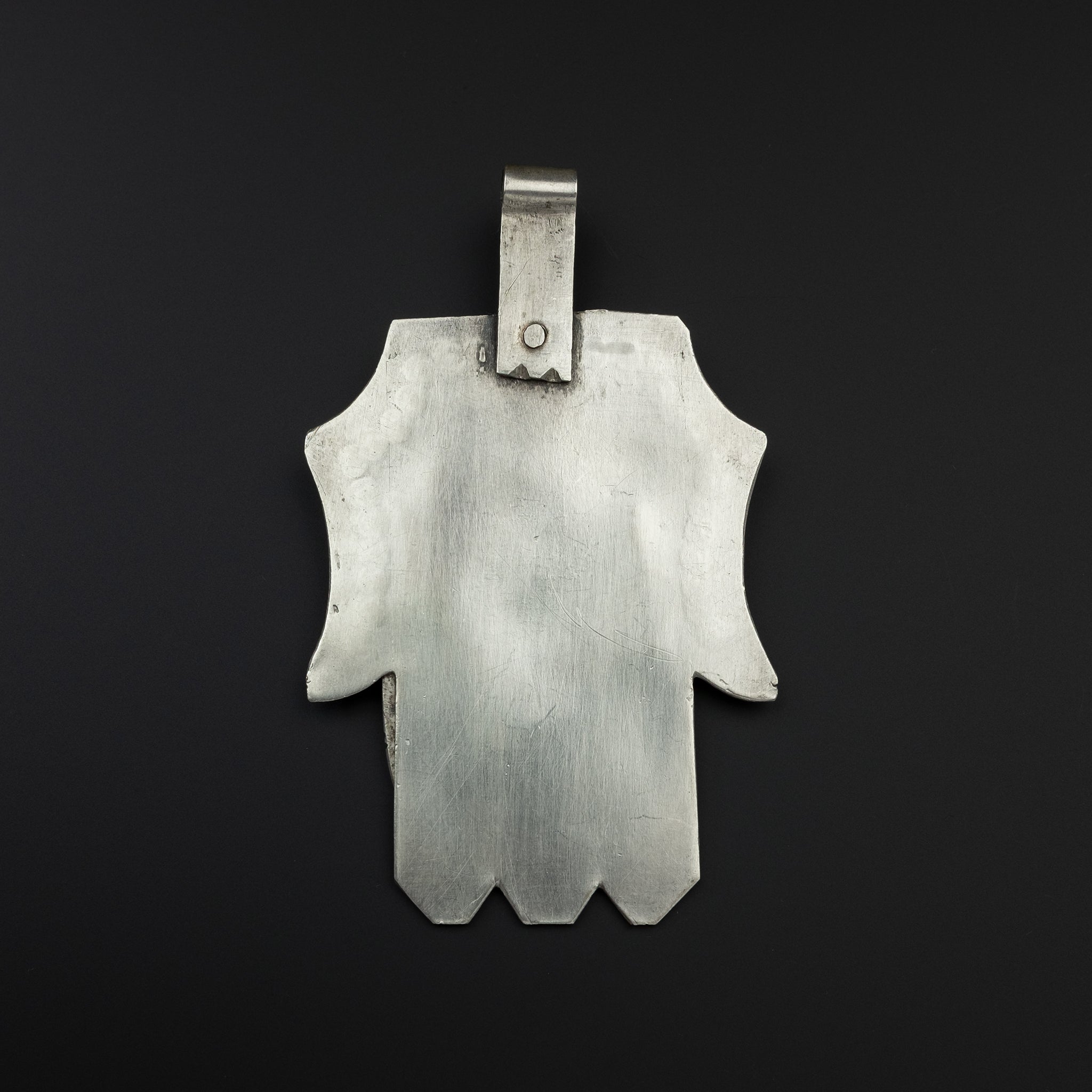 Large Vintage Silver Hamsa, South Morocco