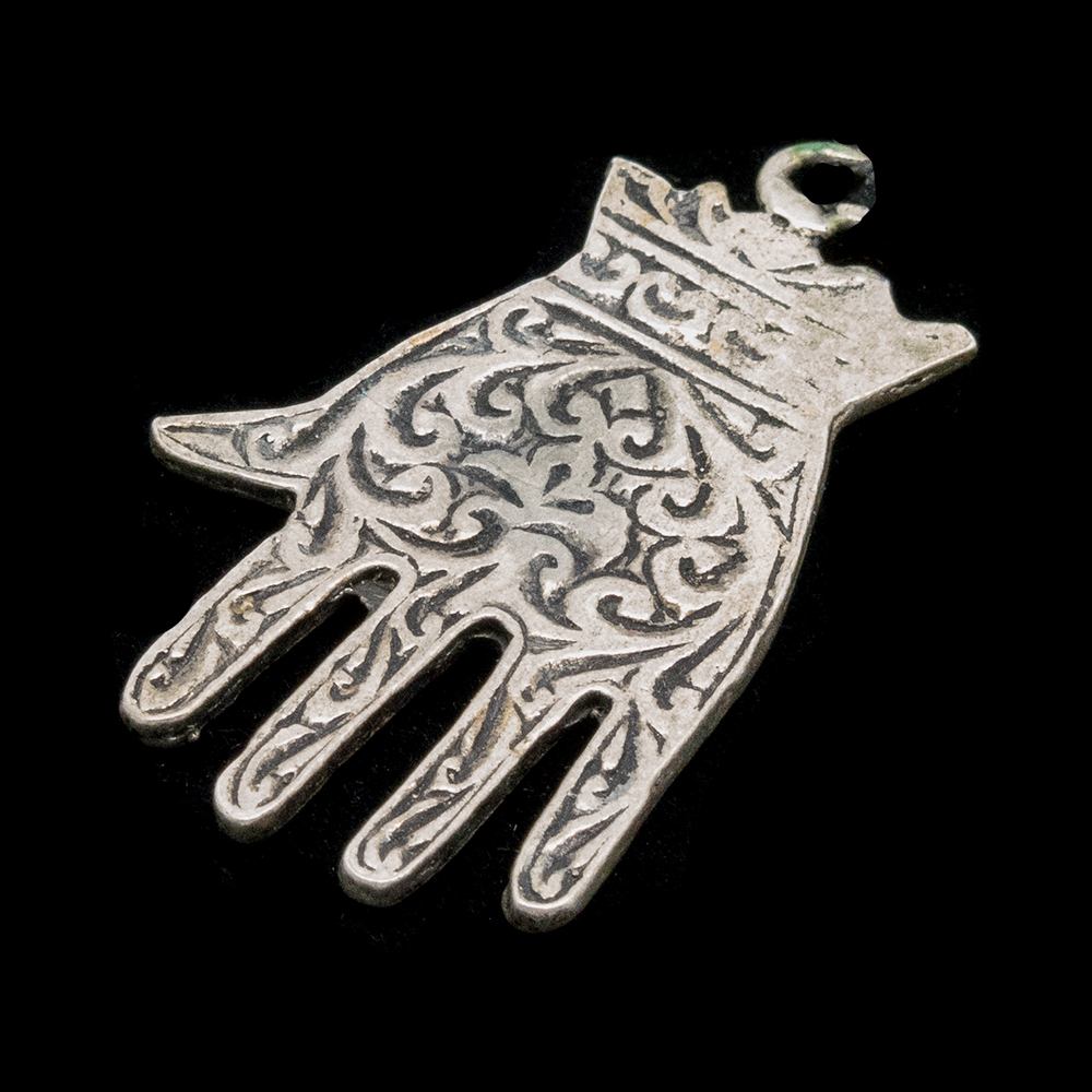 Vintage khamsa pendant from Essaouira, Morocco