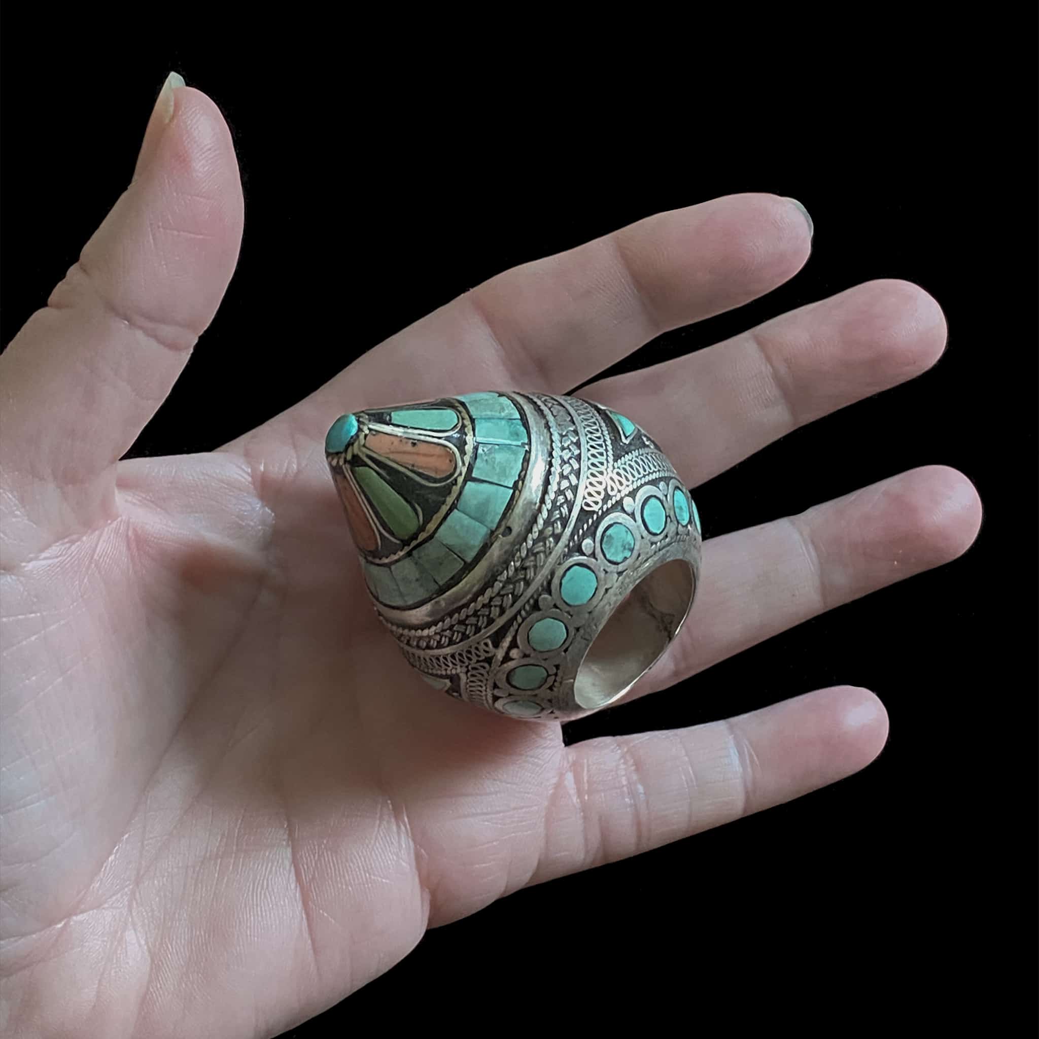 Vintage Afghanistani Kuchi Ring | Vintage Ethnic Jewellery