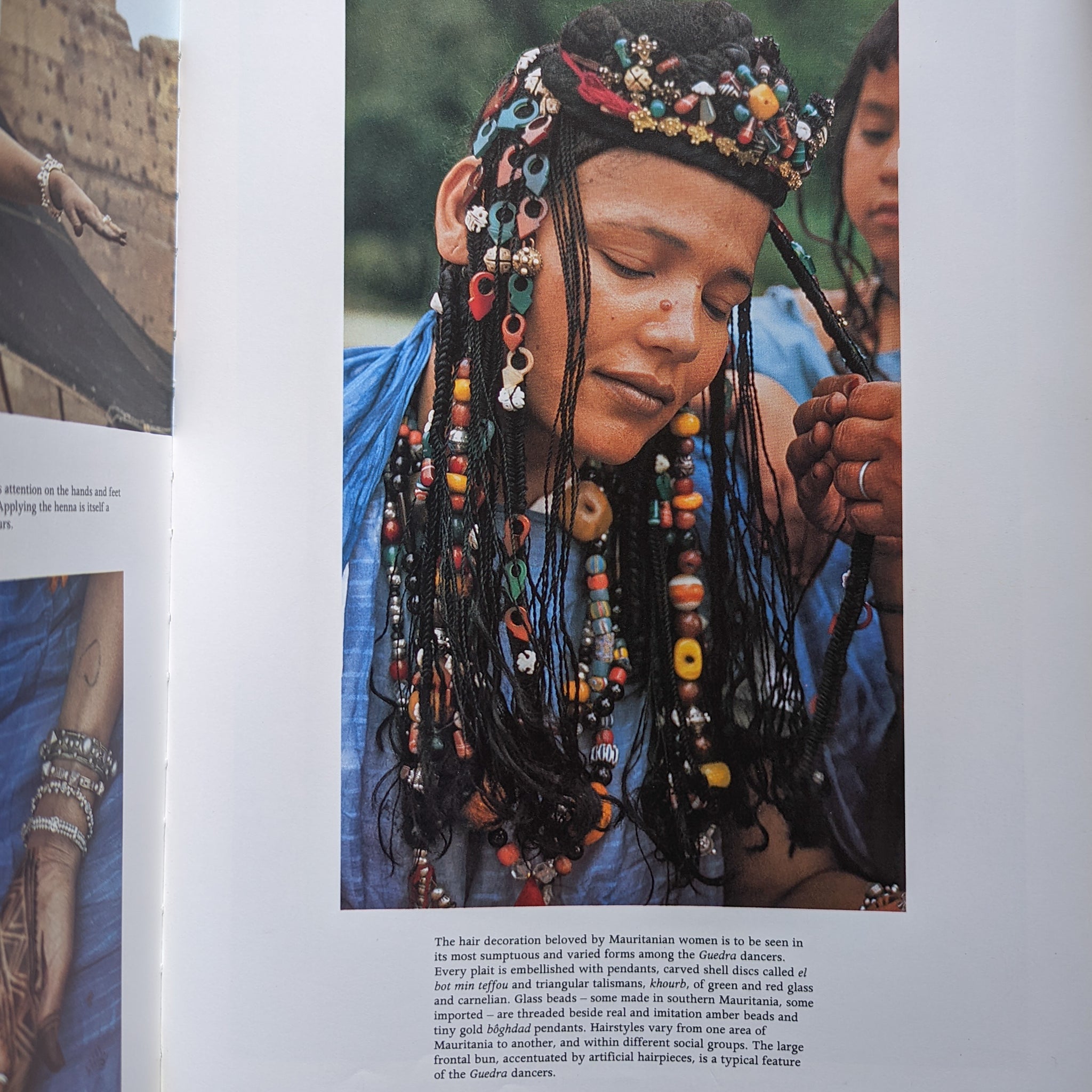 Old Tanfouk (Talhakimt) & Conus Shell Tribal Hair Adornment, North Africa. As featured in Africa Adorned by Angela Fisher