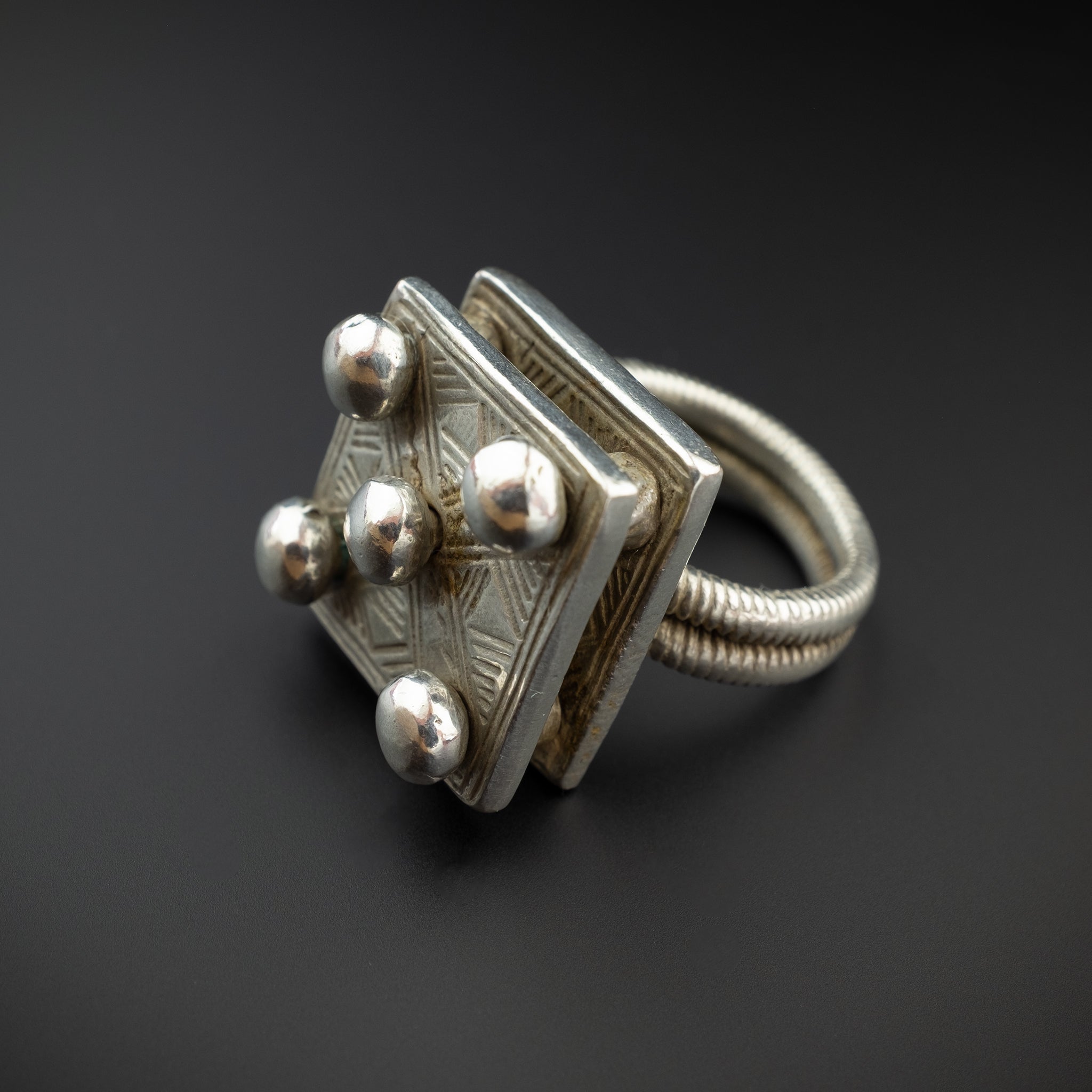 Vintage Silver Tuareg Ring, Mauritania