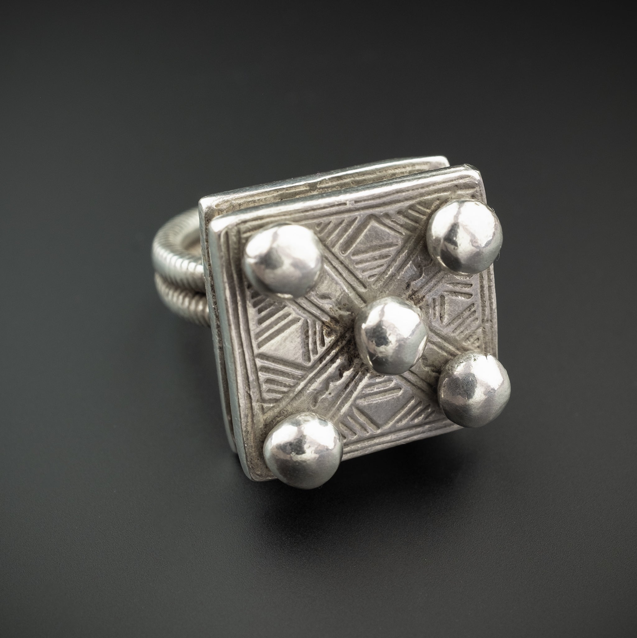 Vintage Silver Tuareg Ring, Mauritania