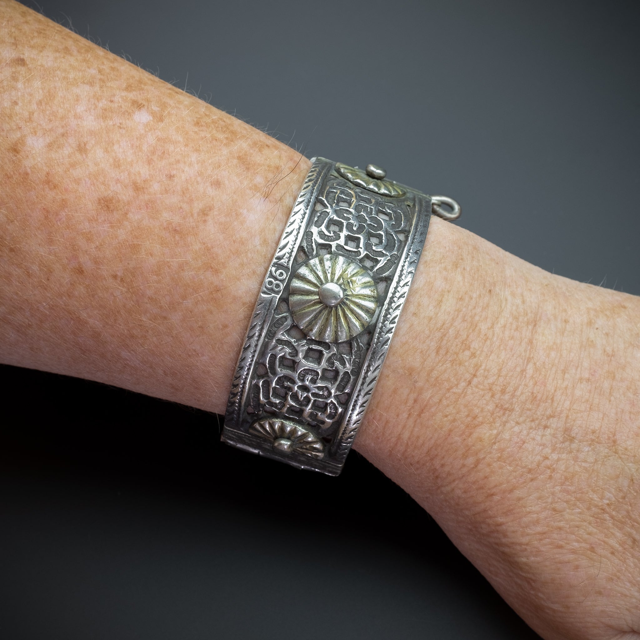 Antique Silver Bracelet from Meknès, Morocco – RARE