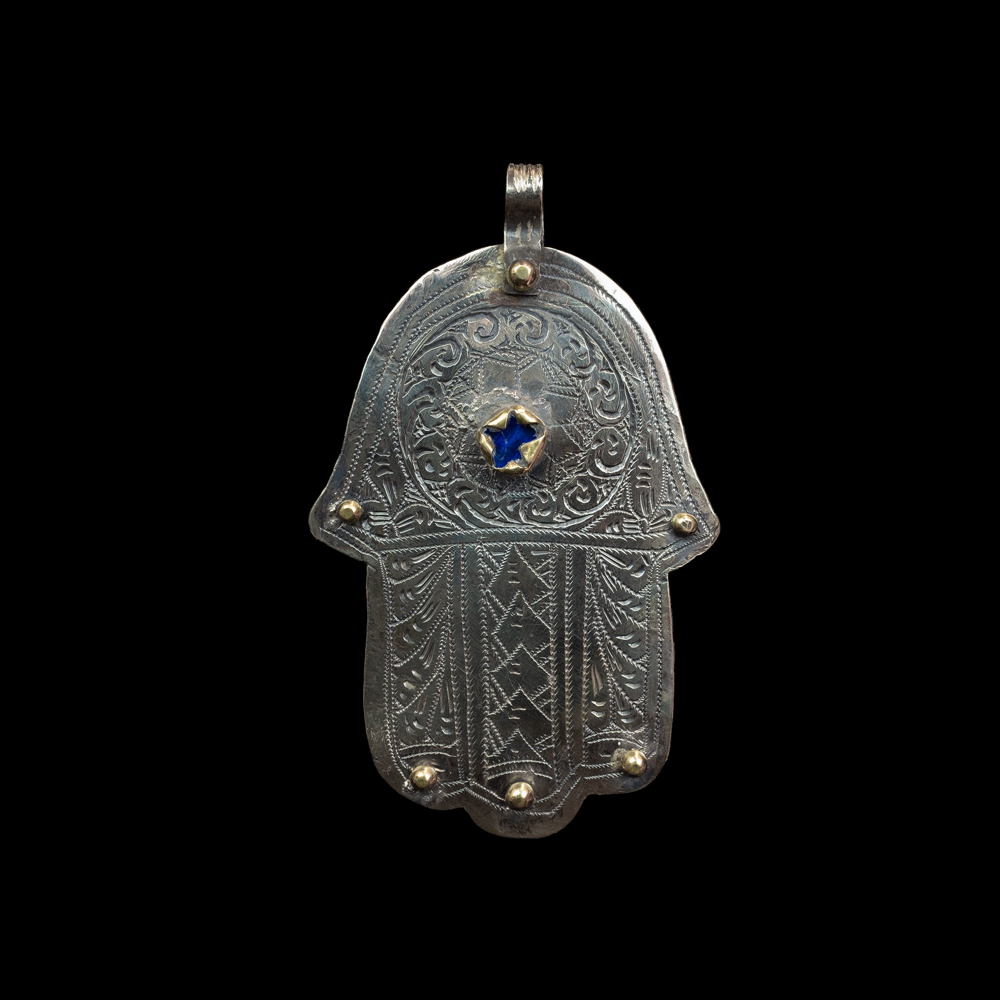 Large Vintage Hamsa from Essaouira | Vintage Ethnic Jewellery
