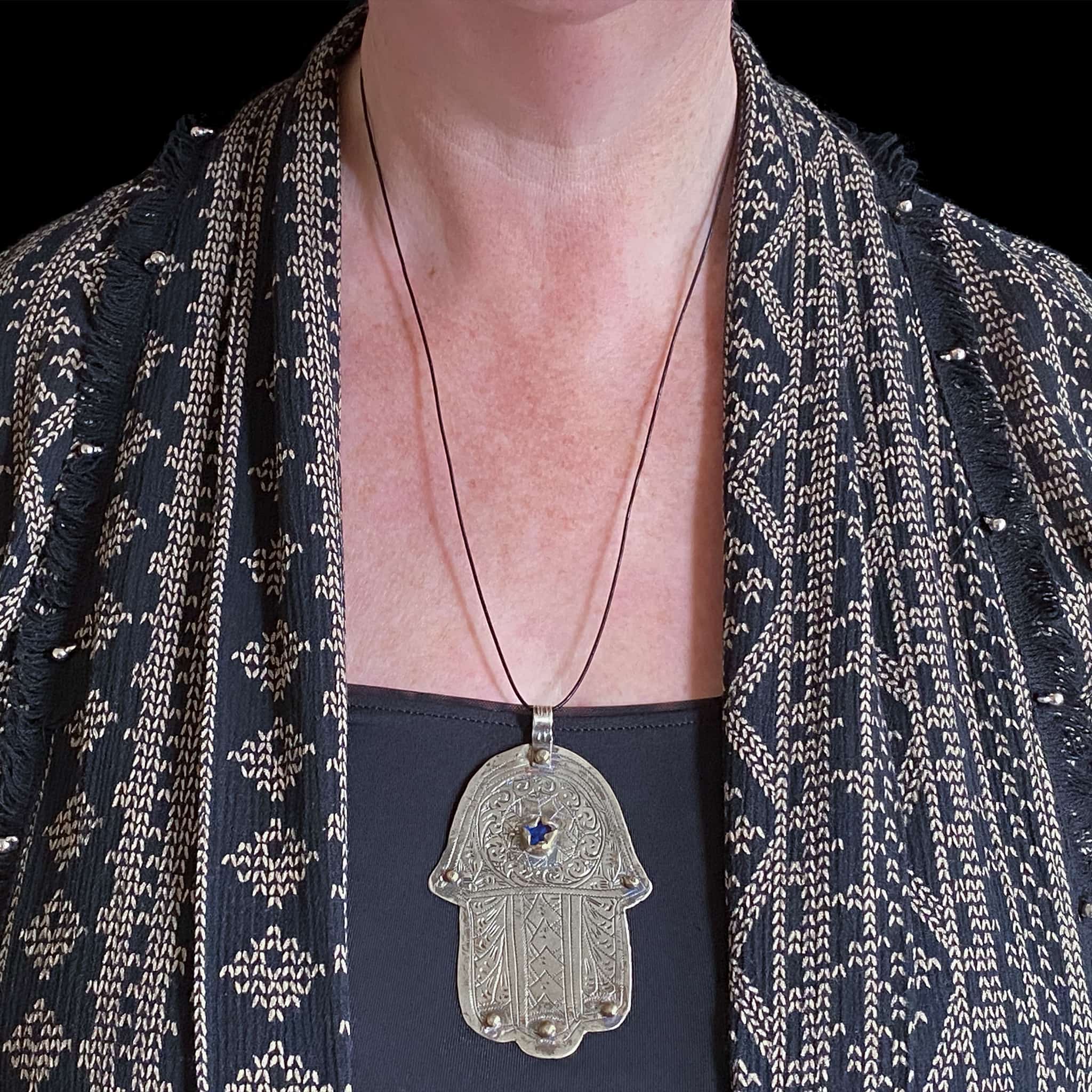 Large Vintage Hamsa from Essaouira | Vintage Ethnic Jewellery