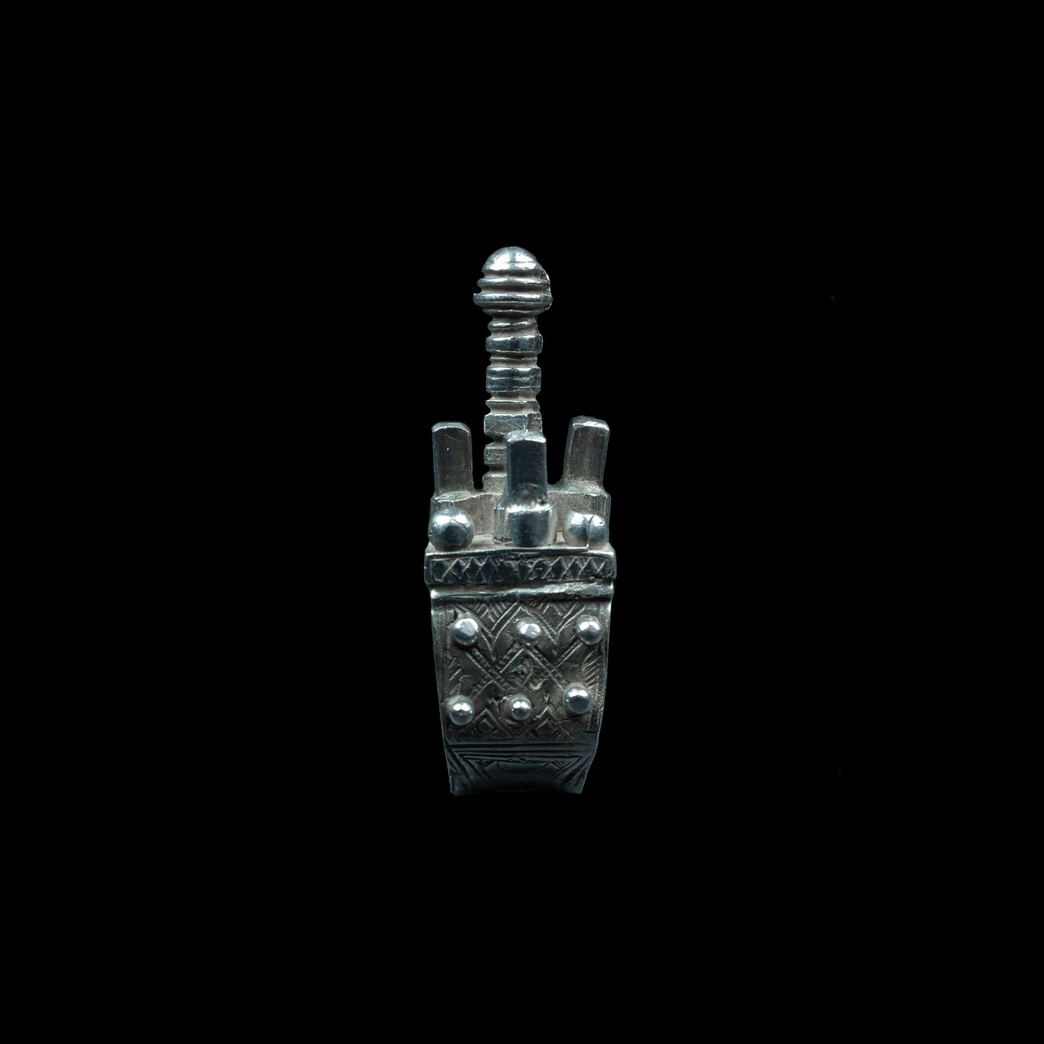 Silver Mali Mosque Ring | Vintage Ethnic Jewellery | Tuareg Jewellery