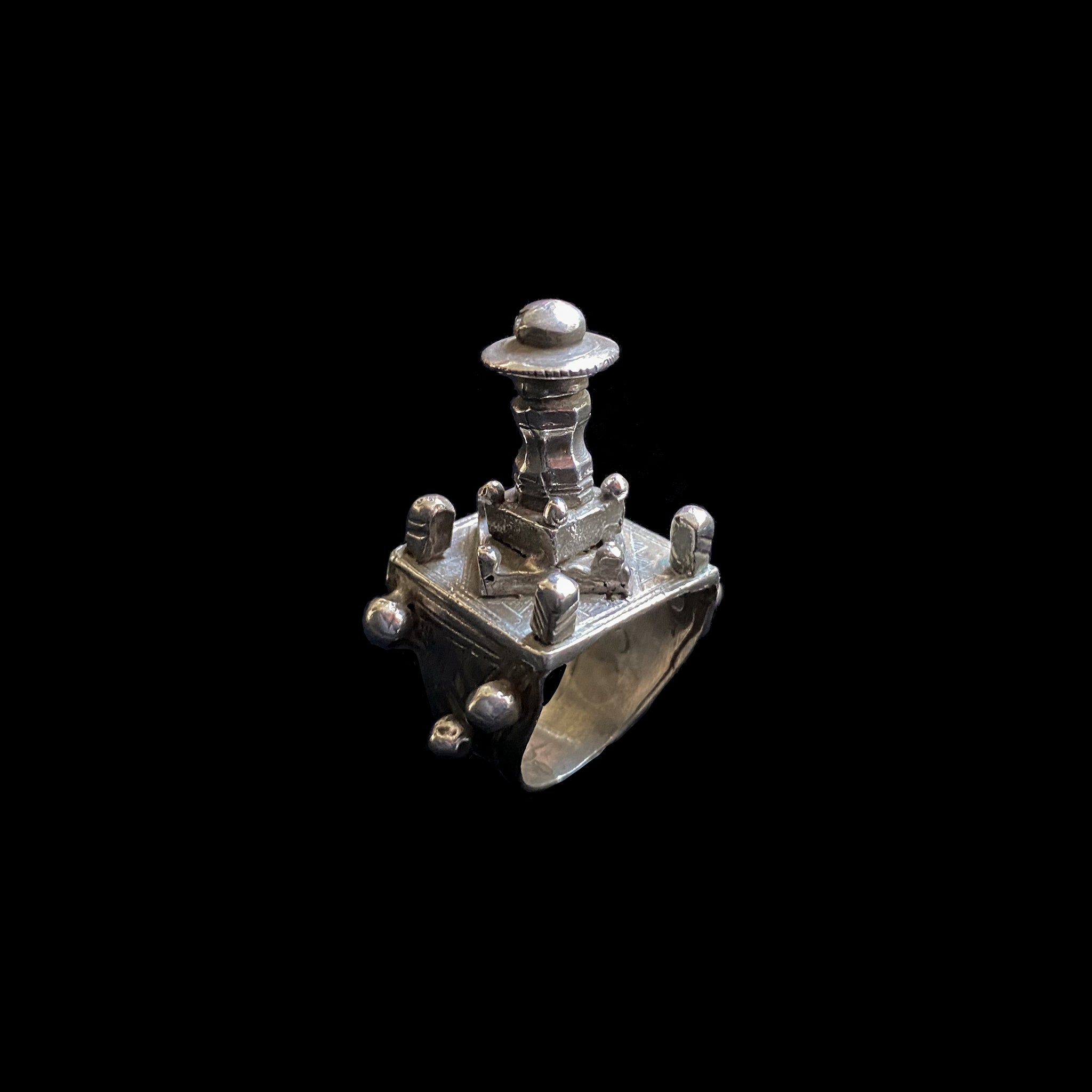 Vintage Silver Tuareg Ring, Mosque Ring