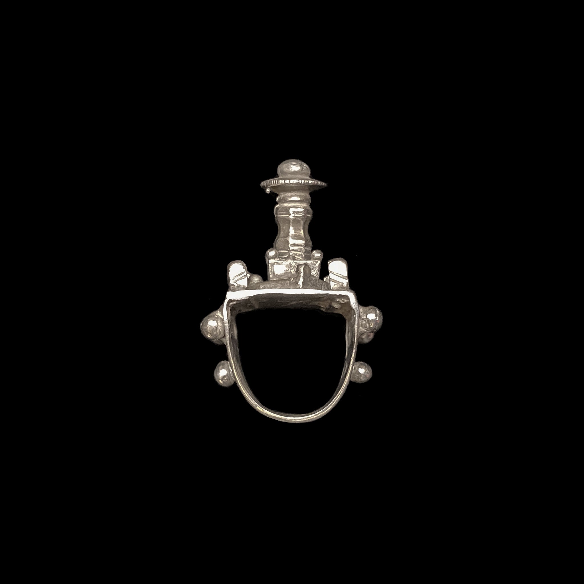 Vintage Silver Tuareg Ring, Mosque Ring