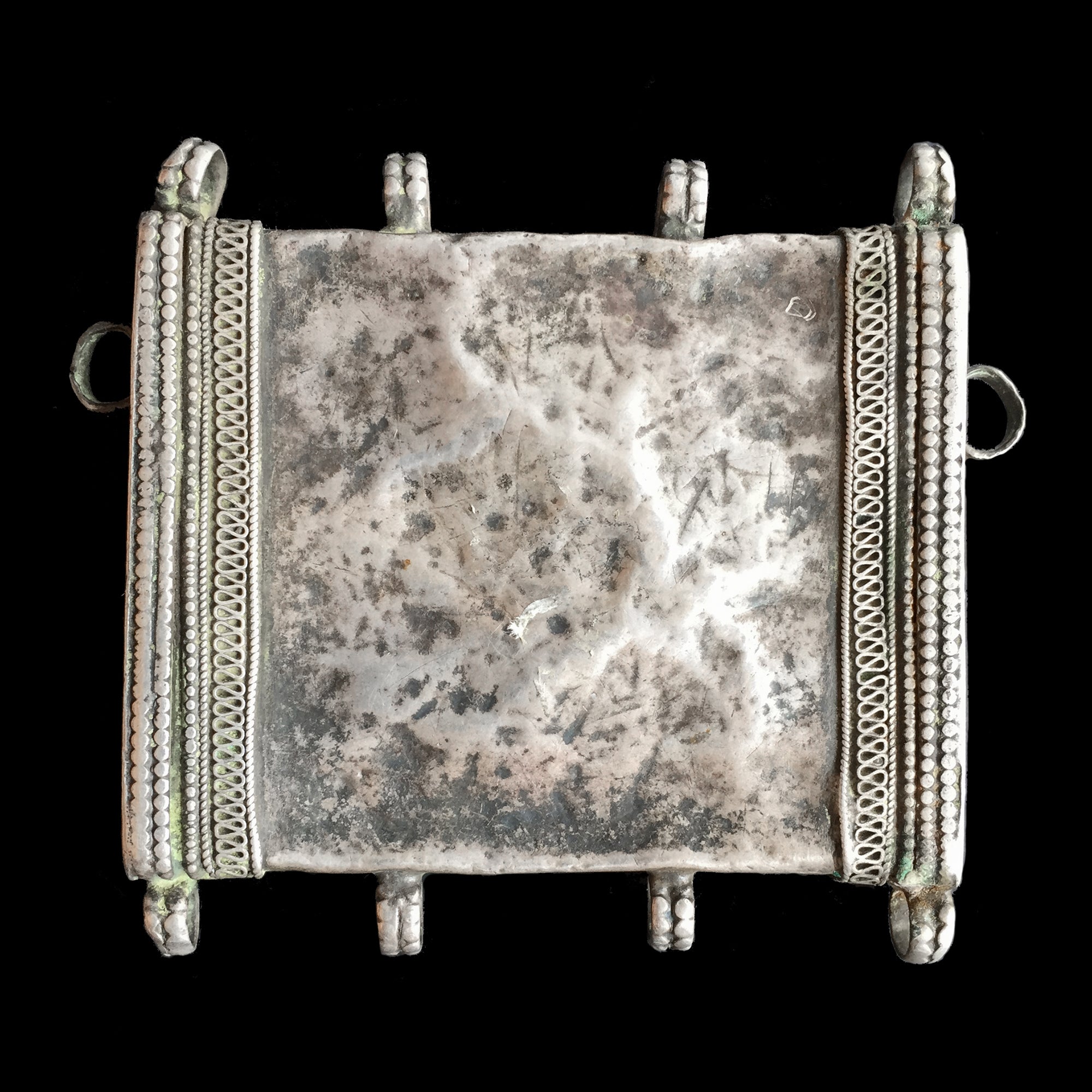 Antique Silver Hirz Amulet from Yemen | Vintage Ethnic Jewellery