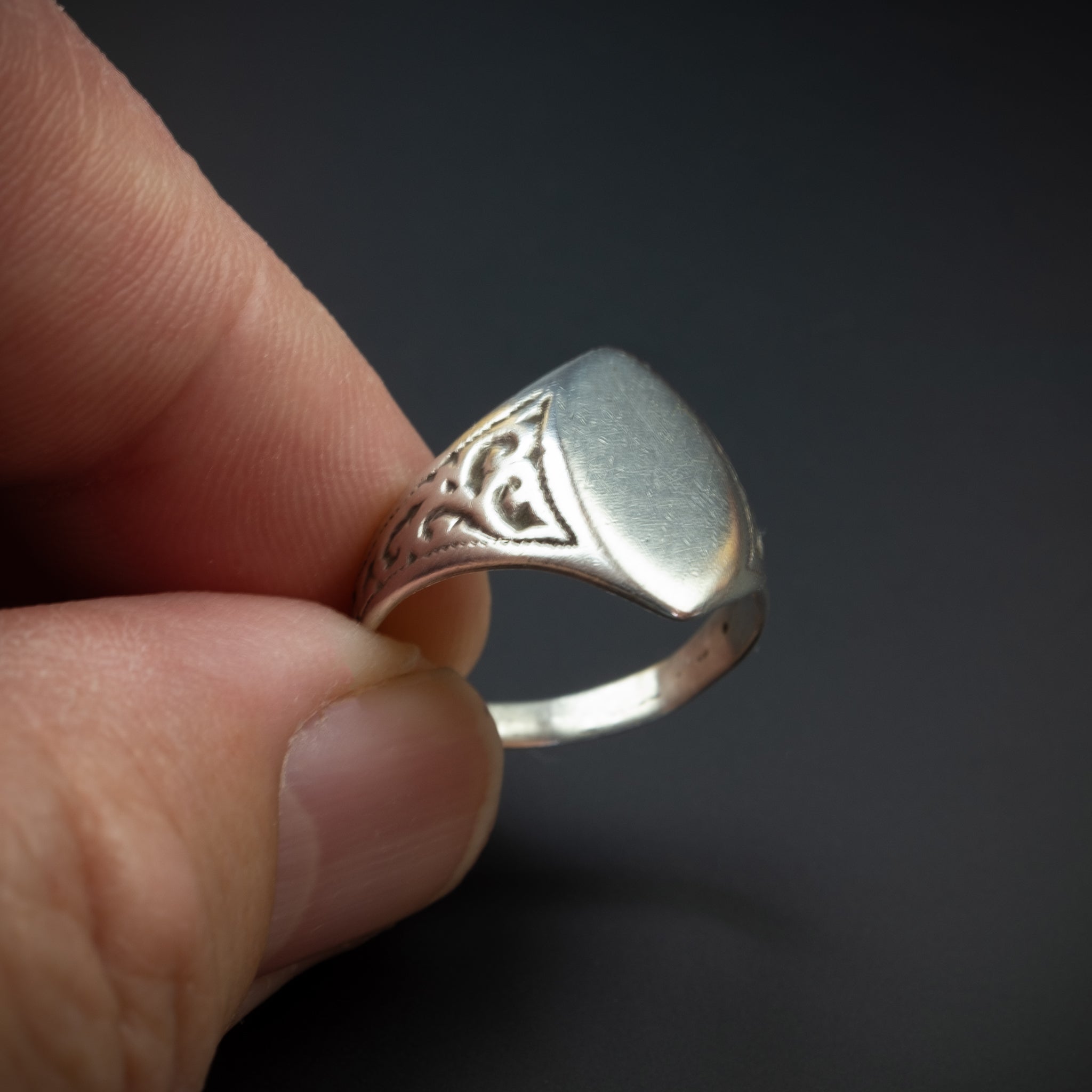 Old Silver Oval Ring, Essaouira, Morocco