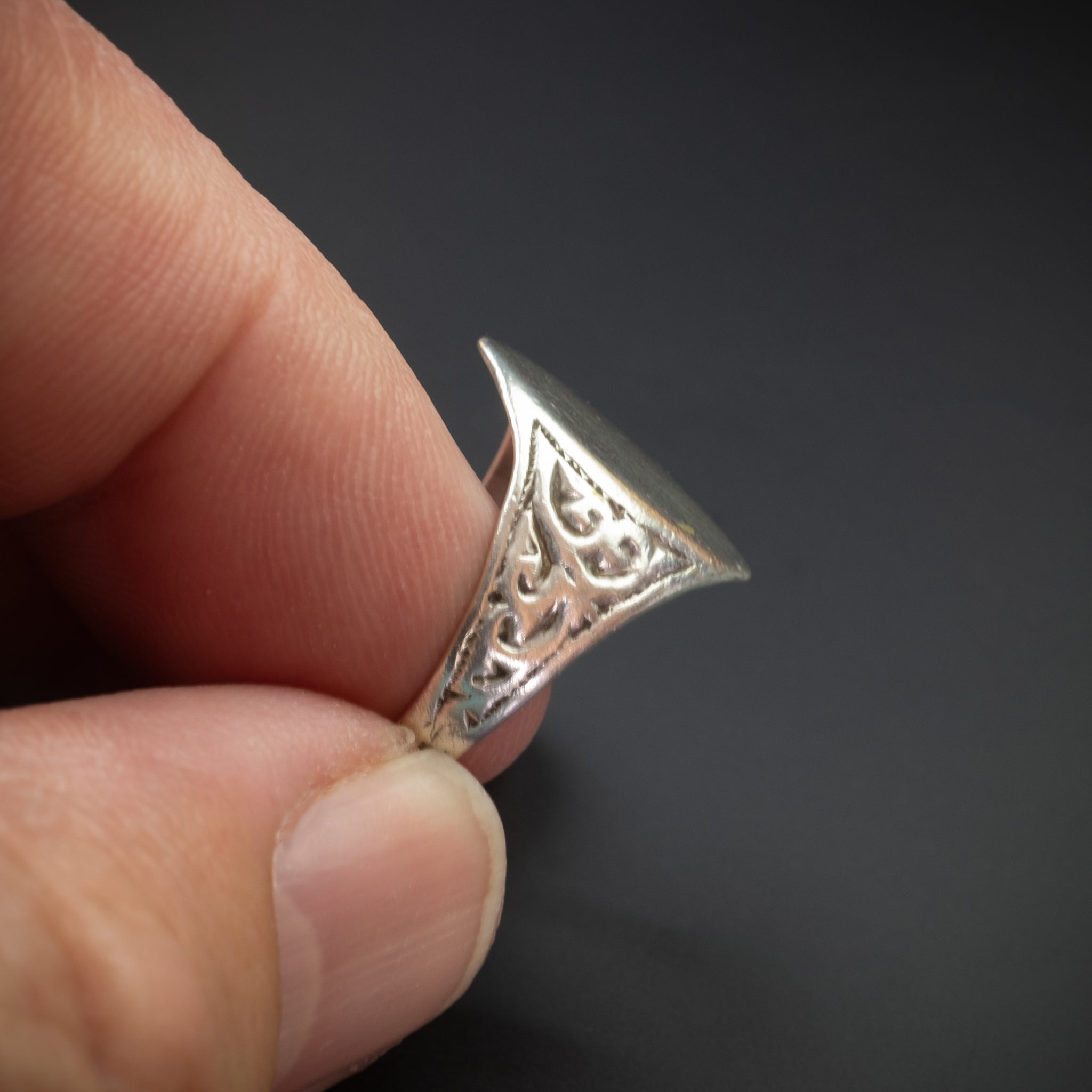 Old Silver Oval Ring, Essaouira, Morocco