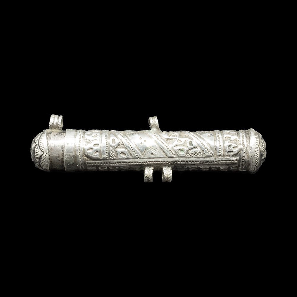 Vintage silver amulet made by the Pashtun