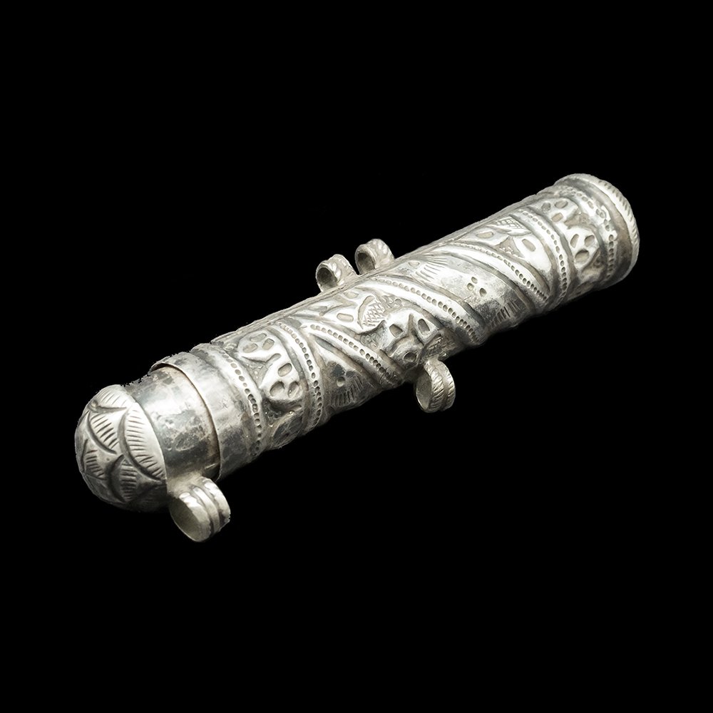 Vintage silver amulet made by the Pashtun
