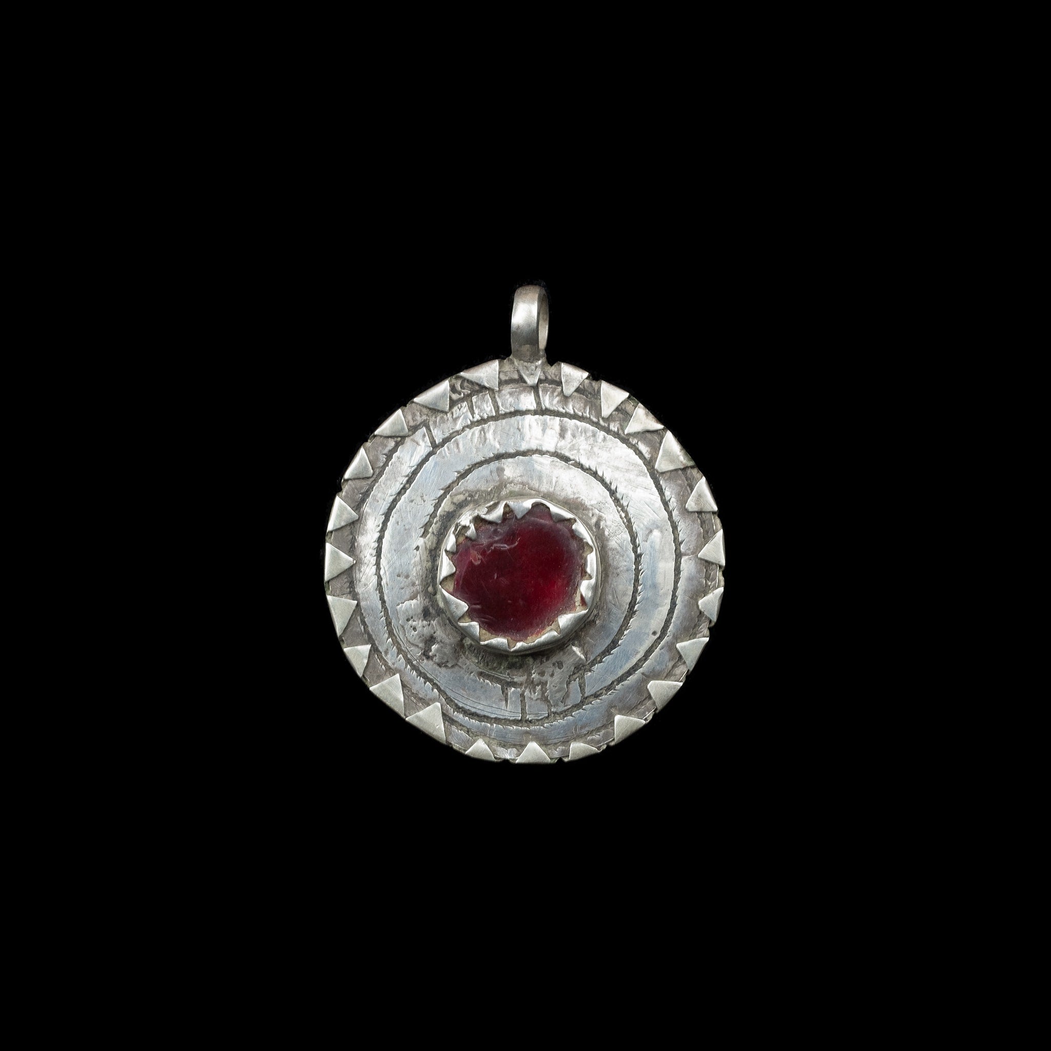 Moroccan Silver Pendant | Vintage Ethnic Jewellery | Berber Jewellery