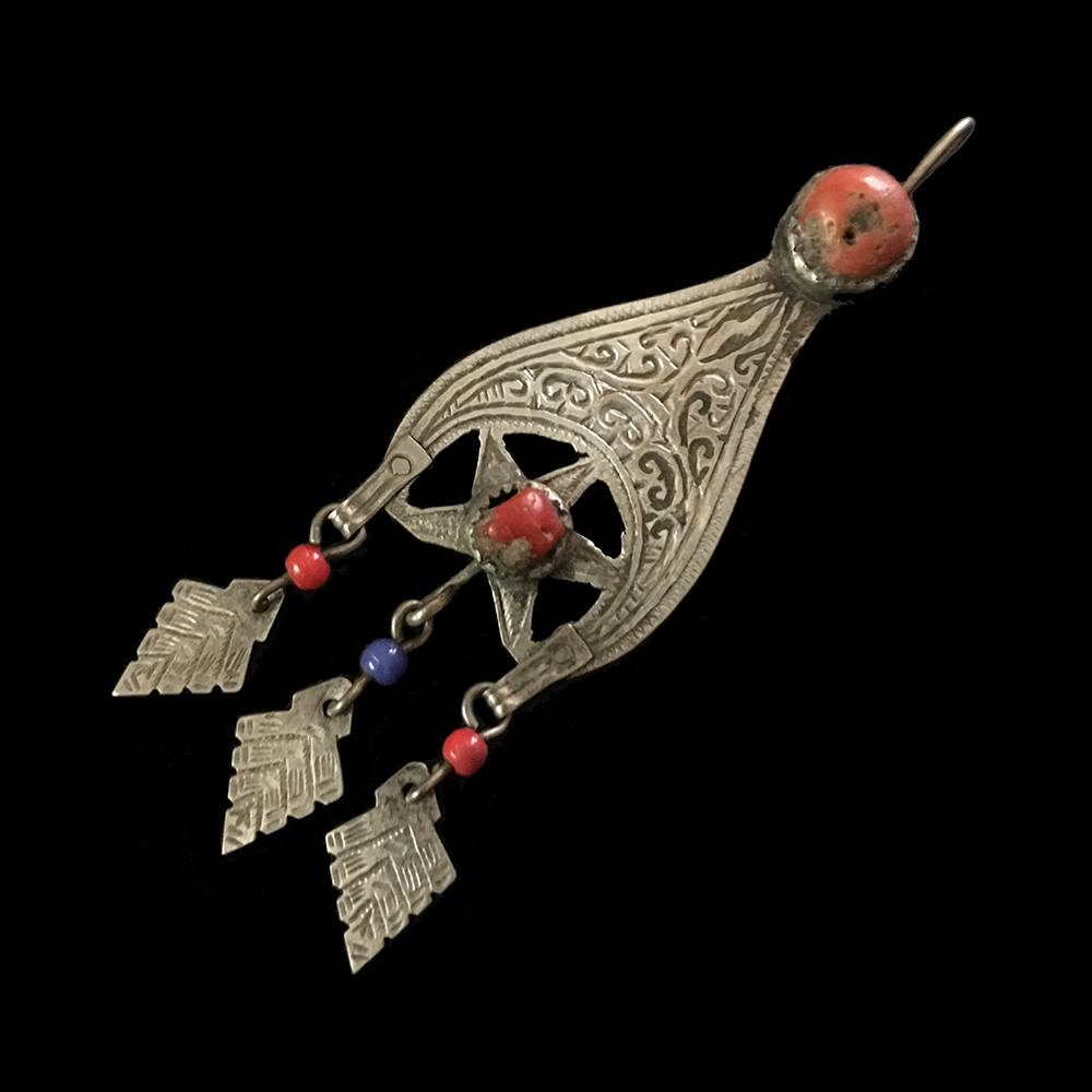 Vintage silver earring from the Rif Mountains