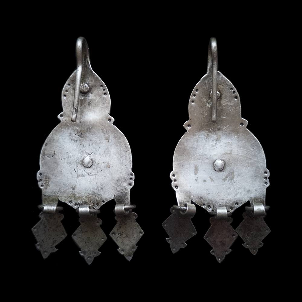 Vintage Silver Earrings from Morocco | Vintage Ethnic Jewellery