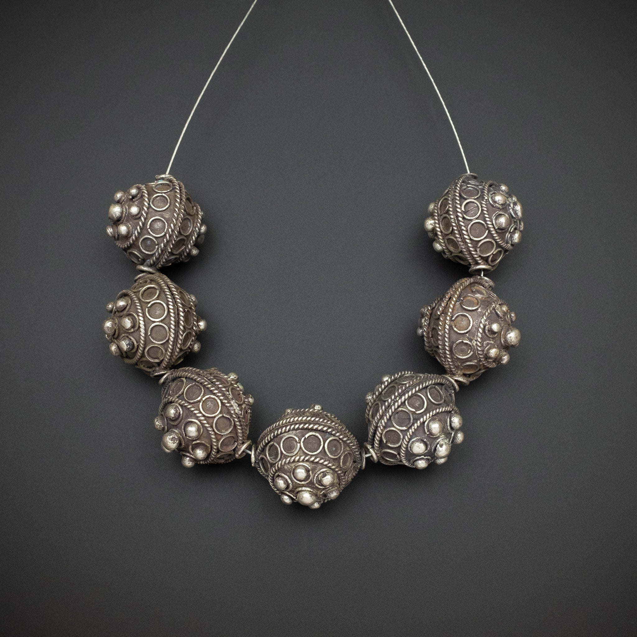 Silver Moroccan beads