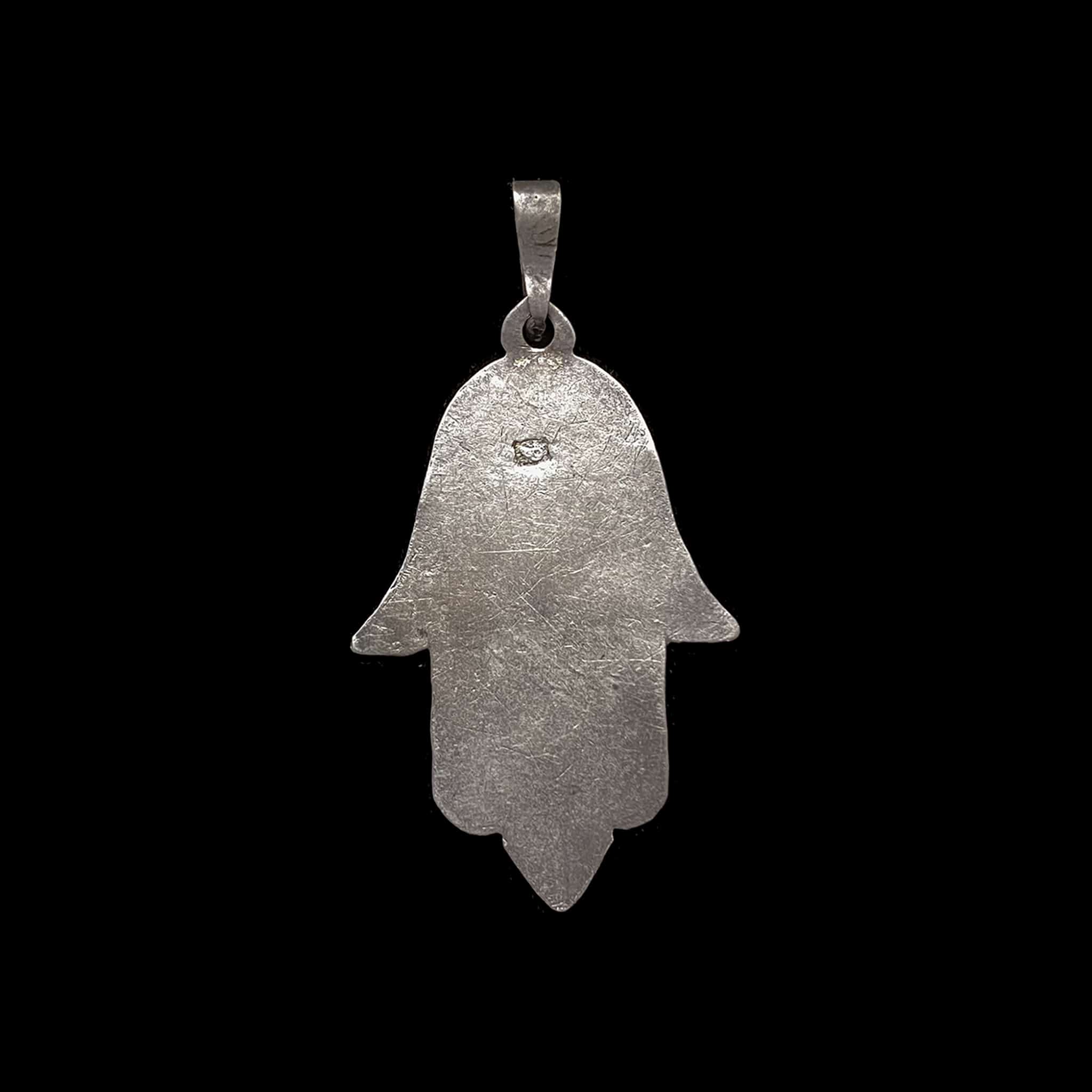 Vintage Moroccan Silver 'Hand of Fatima' Khamsa (Hamsa) Pendant, Essaouira