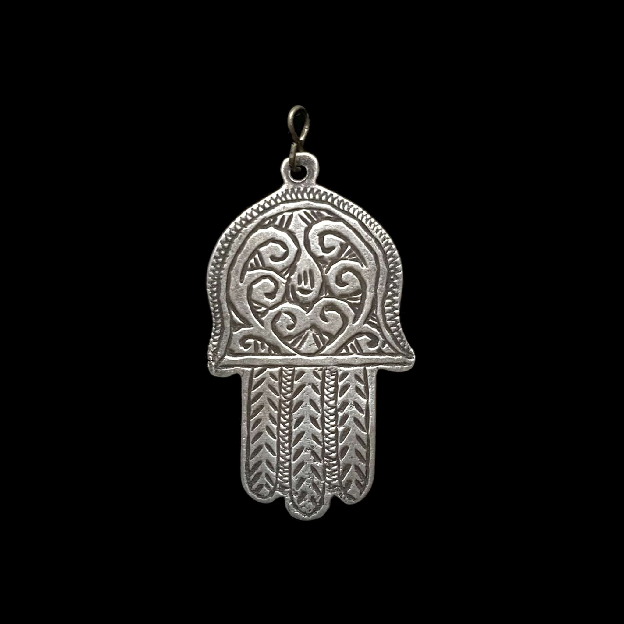 Vintage Moroccan Silver 'Hand of Fatima' Khamsa (Hamsa)