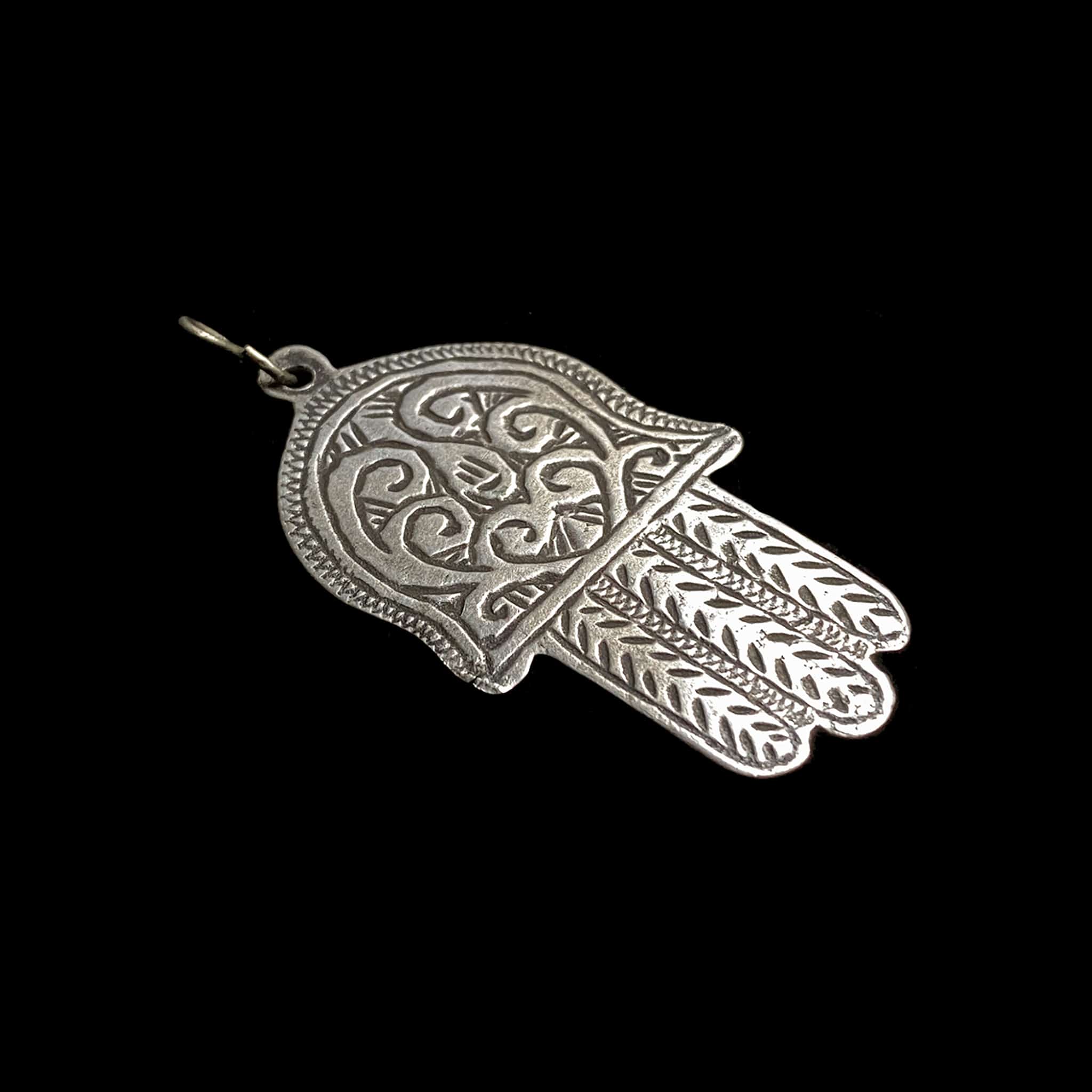 Vintage Moroccan Silver 'Hand of Fatima' Khamsa (Hamsa)