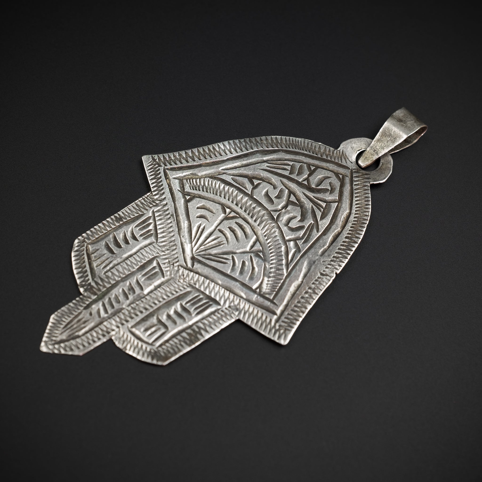 Old Silver Khamsa (Hamsa) Pendant, Morocco