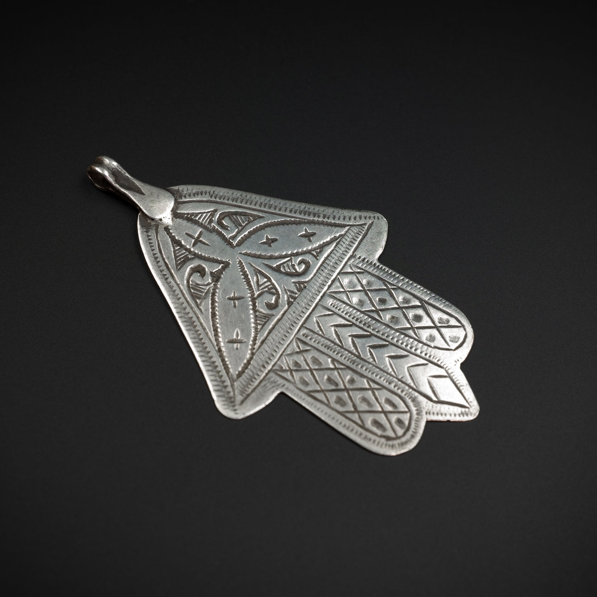 Vintage Moroccan Silver 'Hand of Fatima' Khamsa (Hamsa), Essaouira