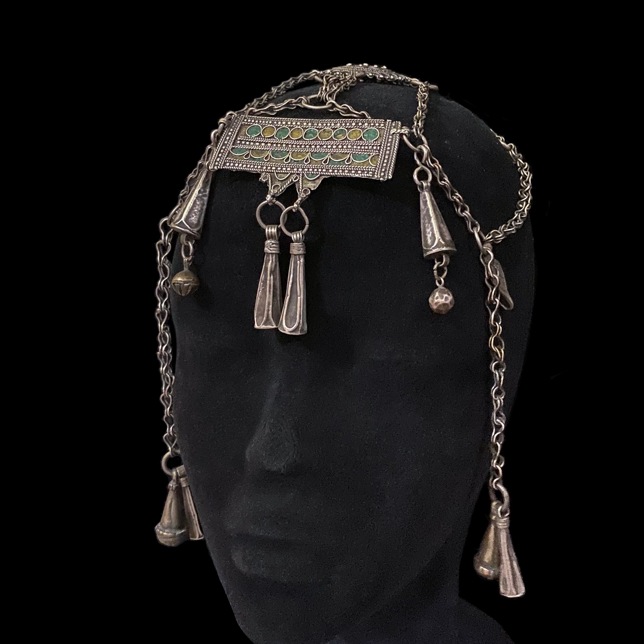 Very Rare Antique Headdress from Ighil N’Ogho, Taliouine, Morocco