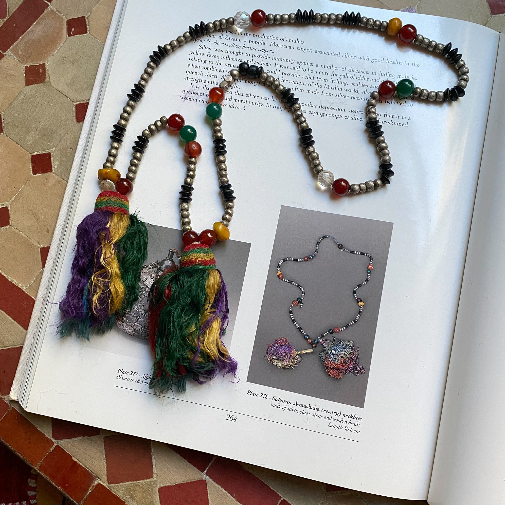 Old Mauritanian Silver 'Tasbih' Necklace