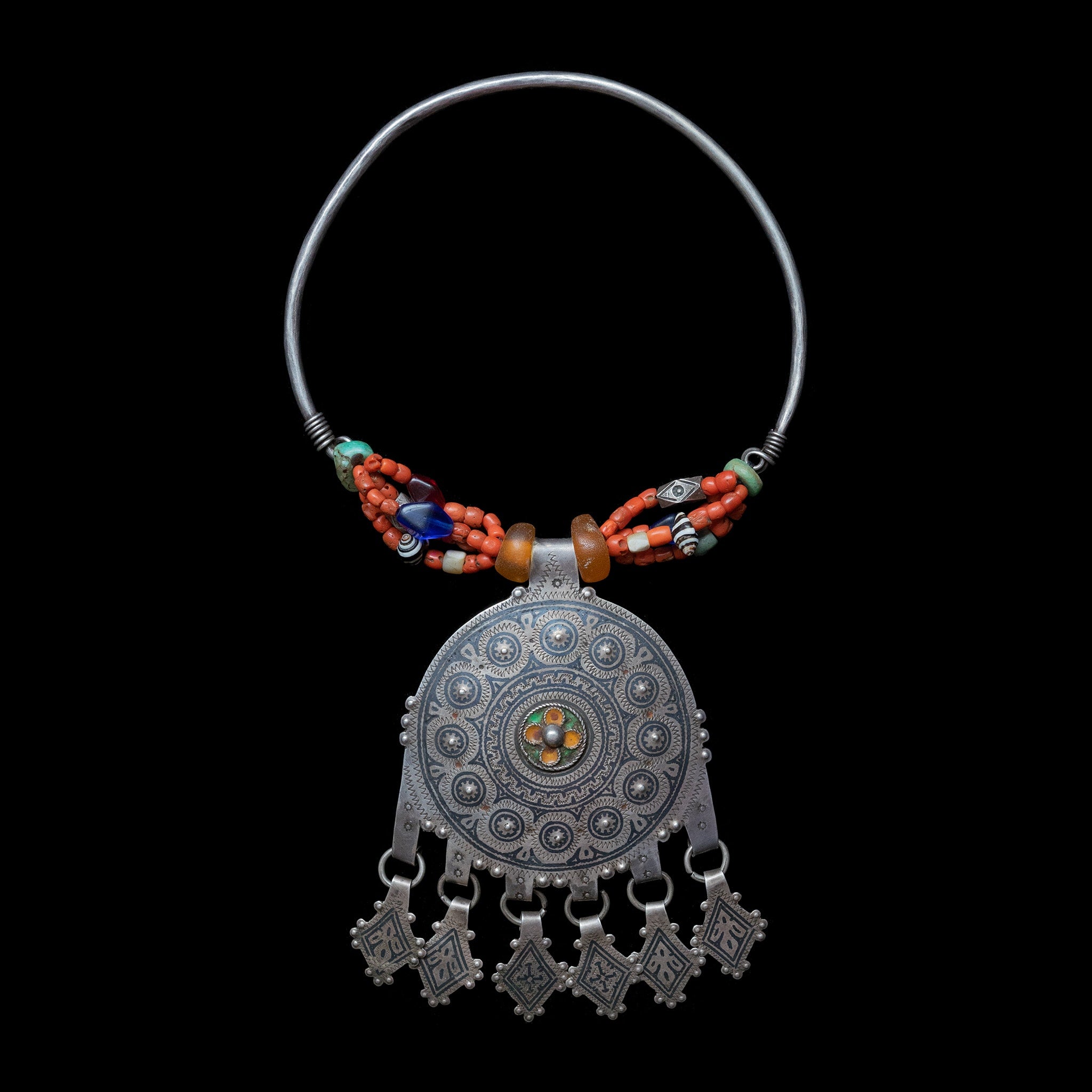 Berber Temporal Adornment | Vintage Ethnic Jewellery