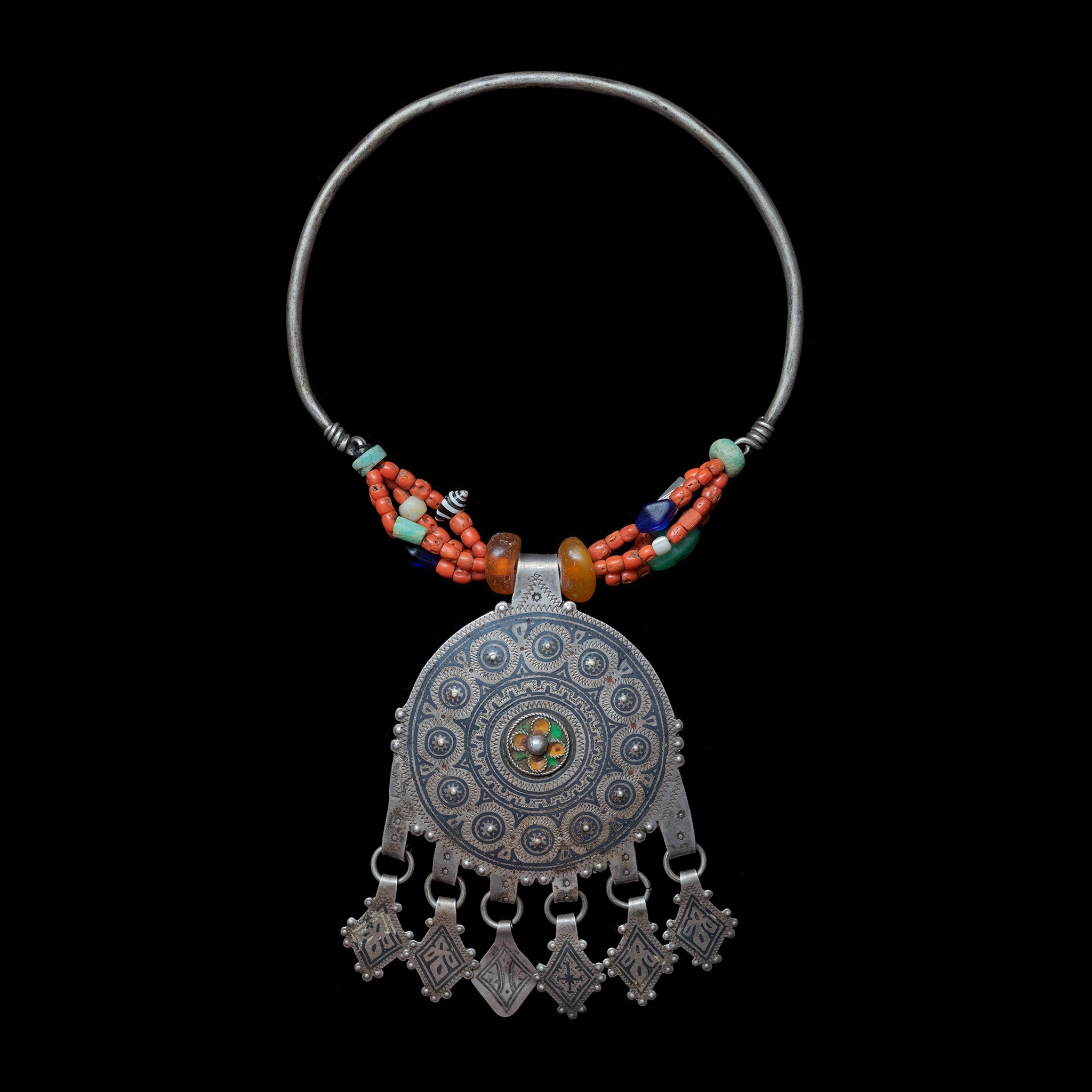 Berber Temporal Adornment | Vintage Ethnic Jewellery
