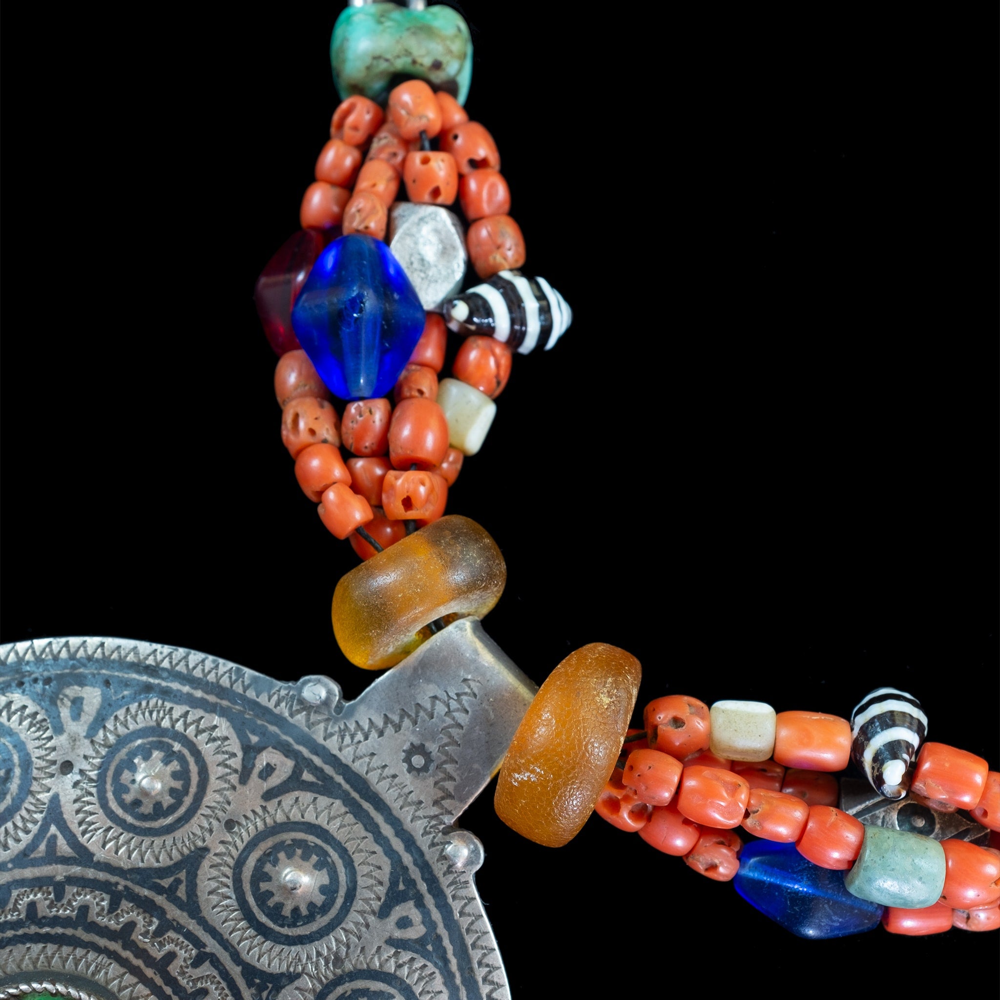 Berber Temporal Adornment | Vintage Ethnic Jewellery