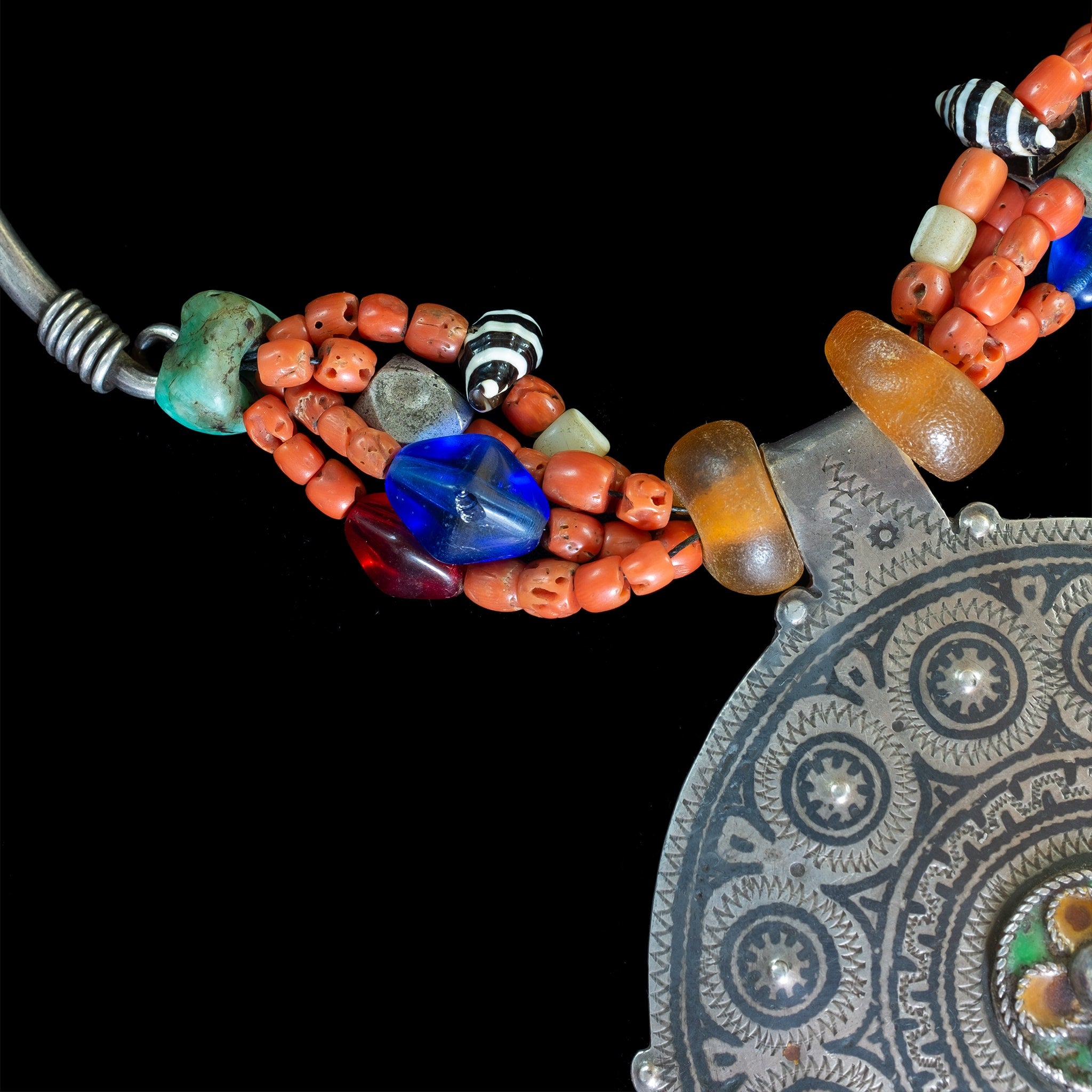 Berber Temporal Adornment | Vintage Ethnic Jewellery