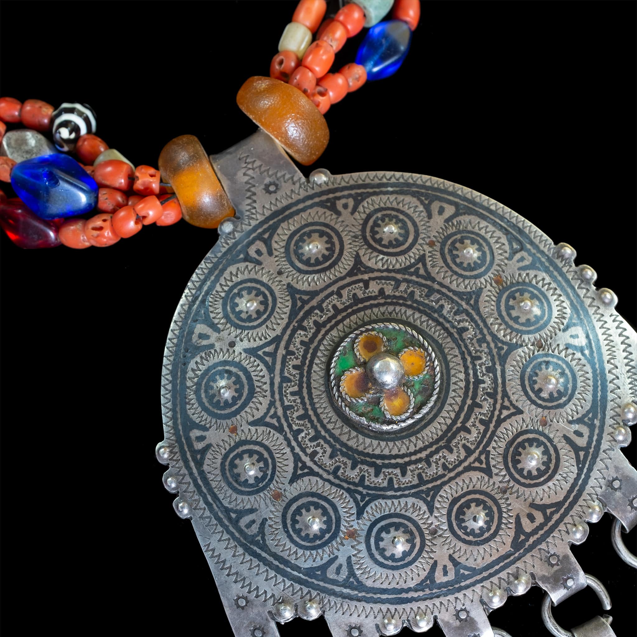 Berber Temporal Adornment | Vintage Ethnic Jewellery