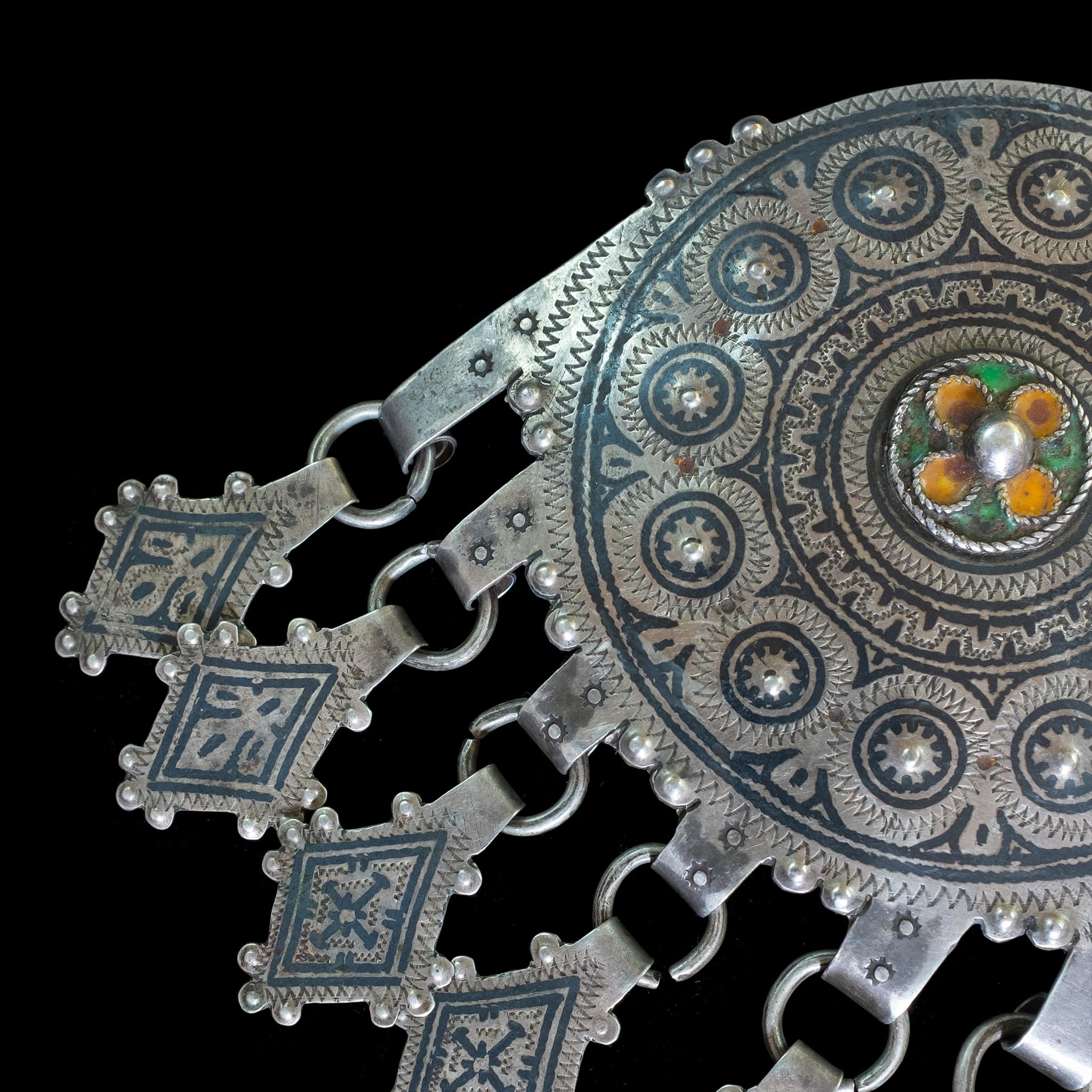 Berber Temporal Adornment | Vintage Ethnic Jewellery