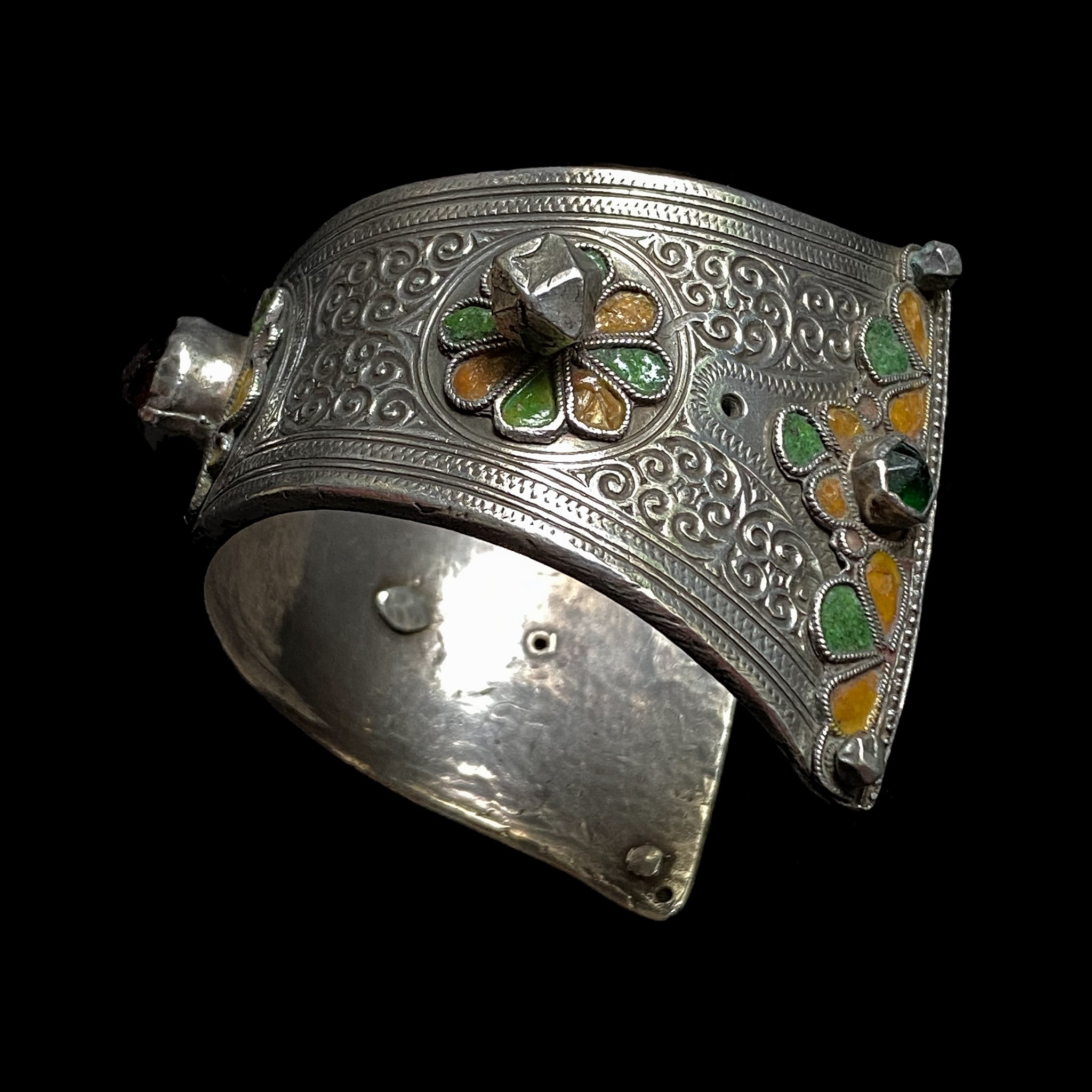 Antique silver sales cuff bracelet