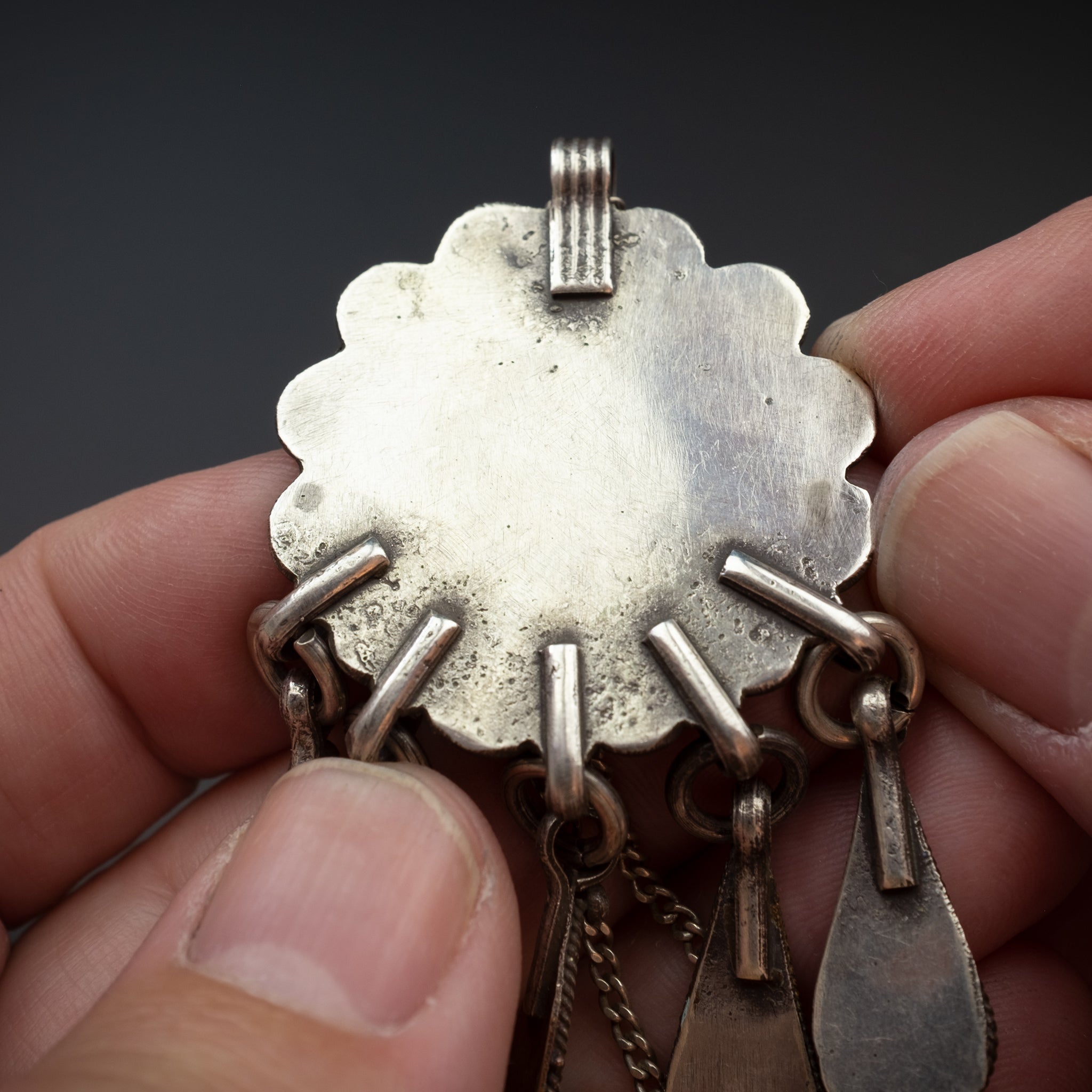 Silver Enamelled Pendant, Tiznit, Morocco