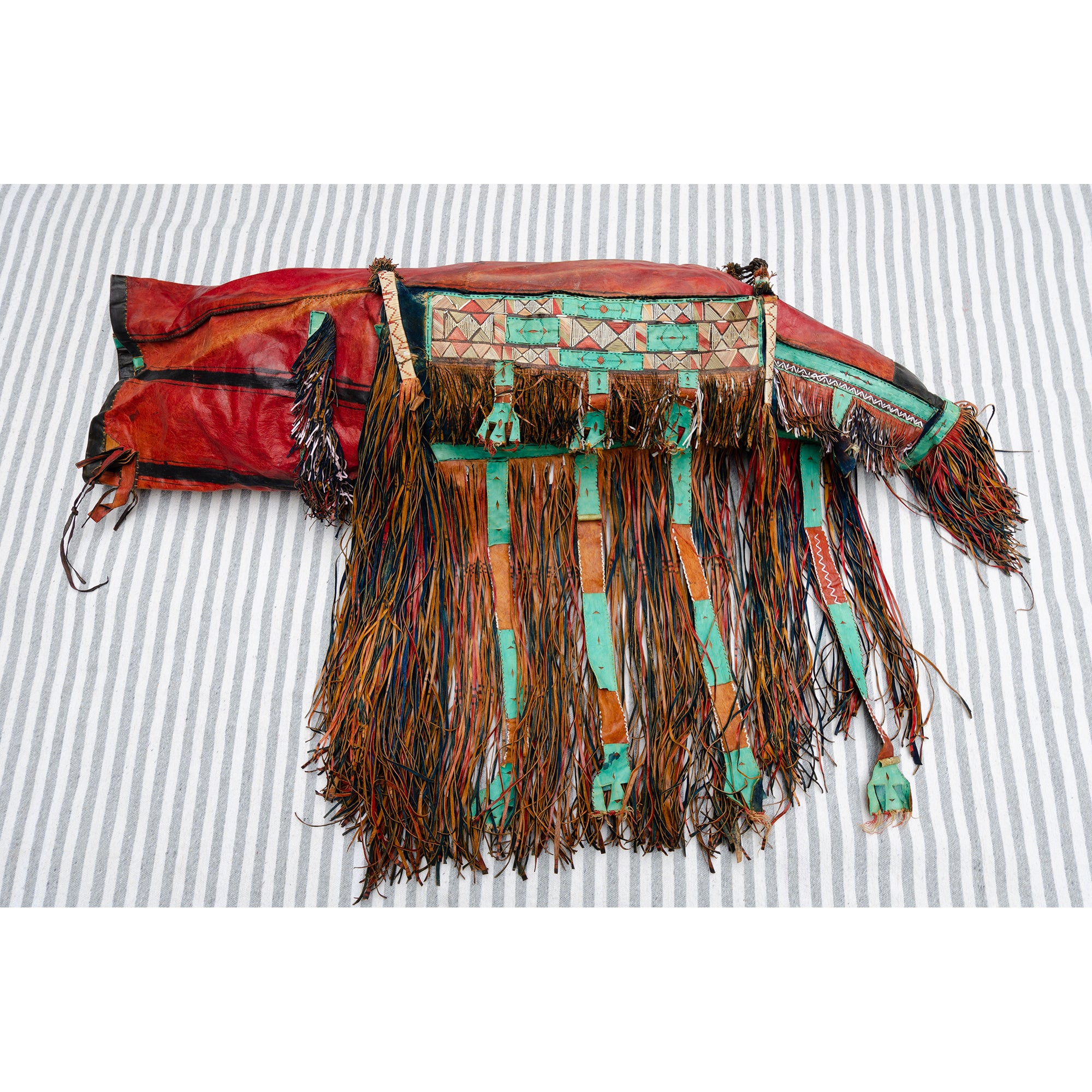 Vintage Tuareg leather camel bag