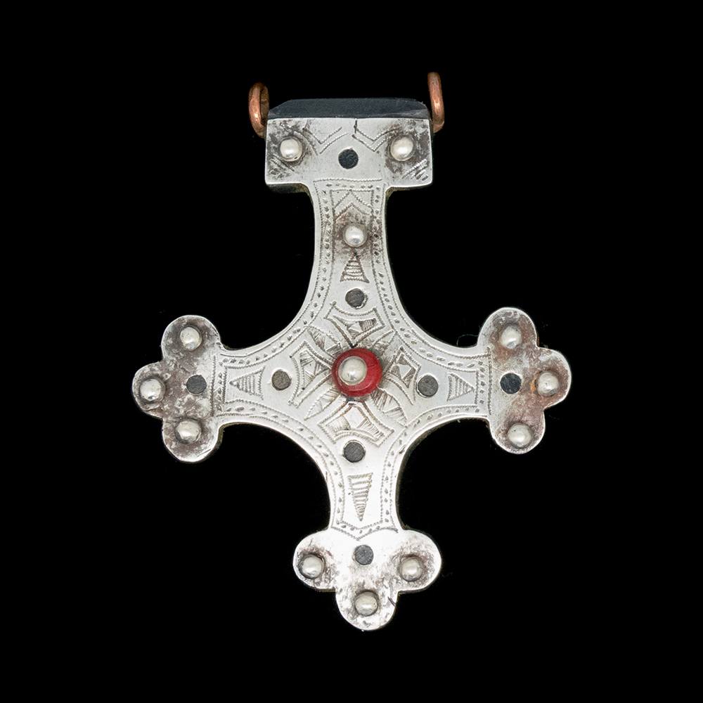 Vintage silver Tuareg Southern Cross from Mauritania