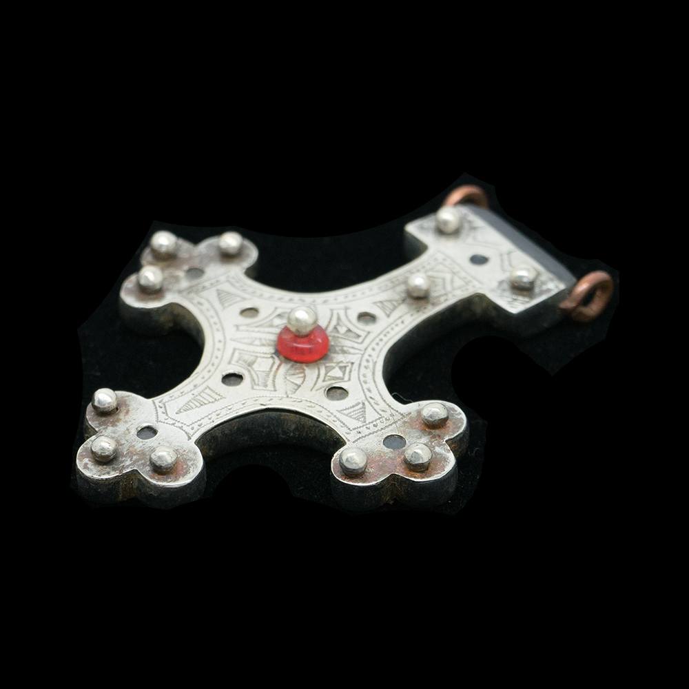 Vintage silver Tuareg Southern Cross from Mauritania