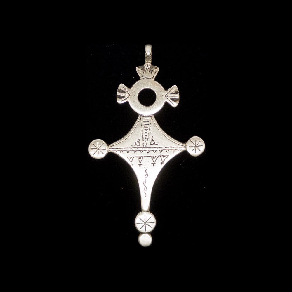 Berber Jewellery | Silver Tuareg Cross from Agadez, Niger