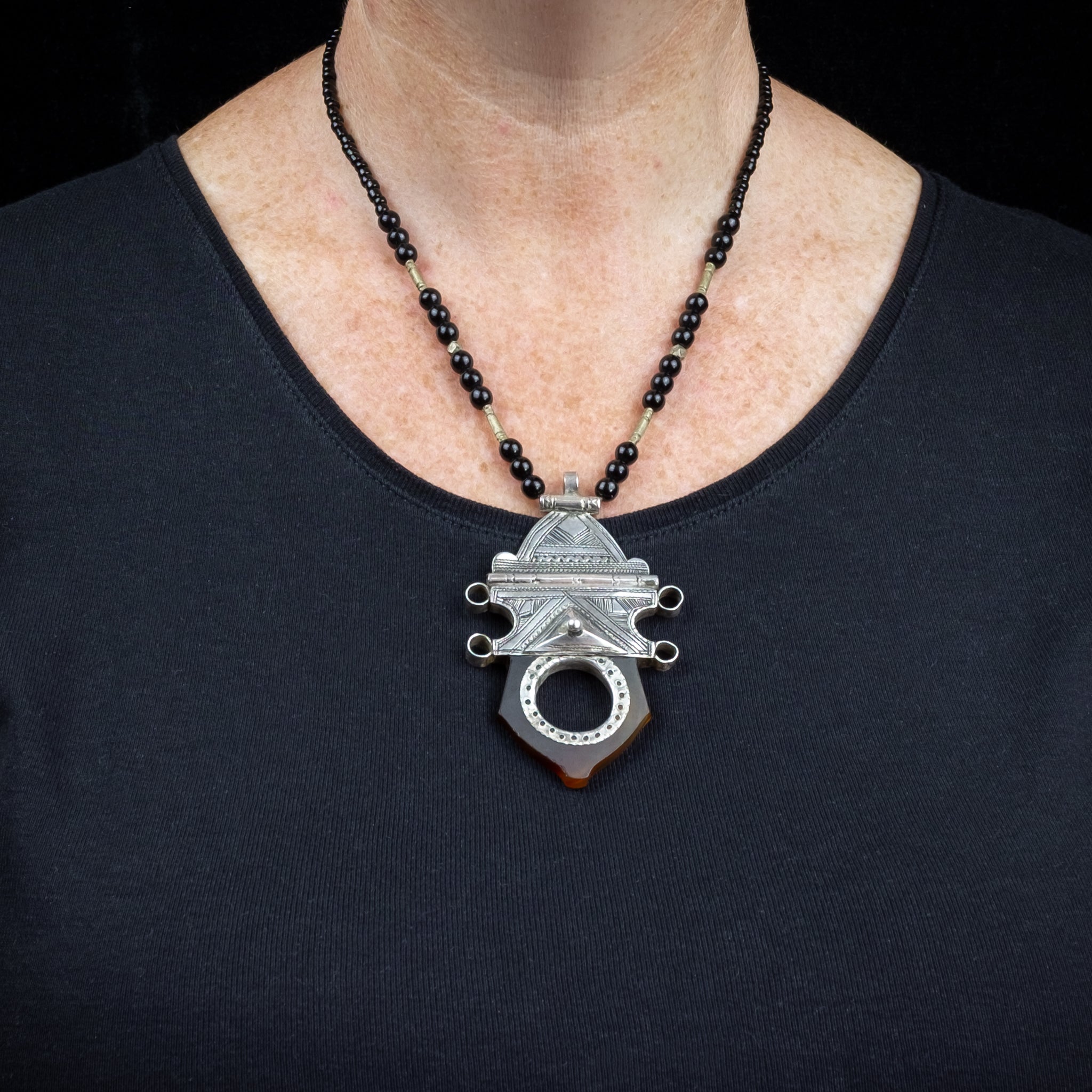 Silver Tuareg Talhakimt/Tanfouk Necklace