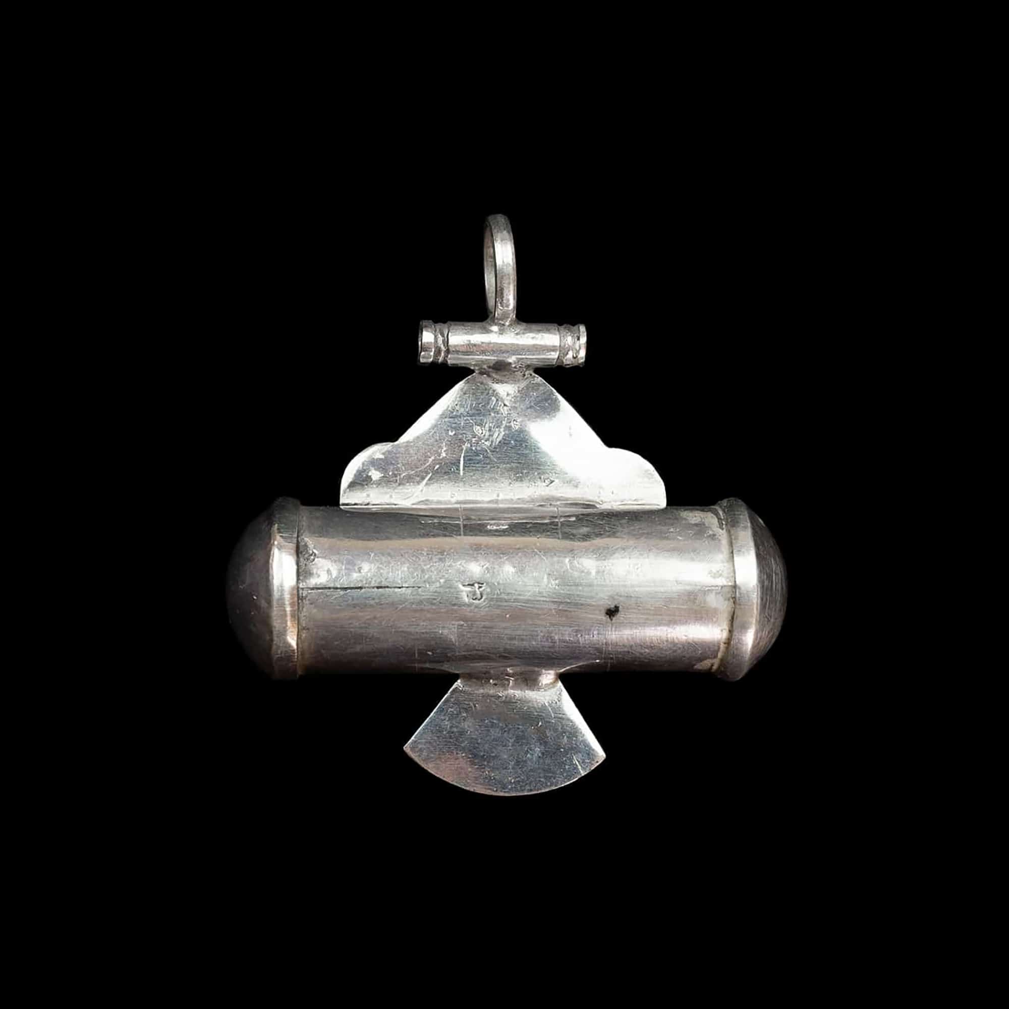 Tuareg Silver Karkaro Pendant | Vintage Ethnic Jewellery