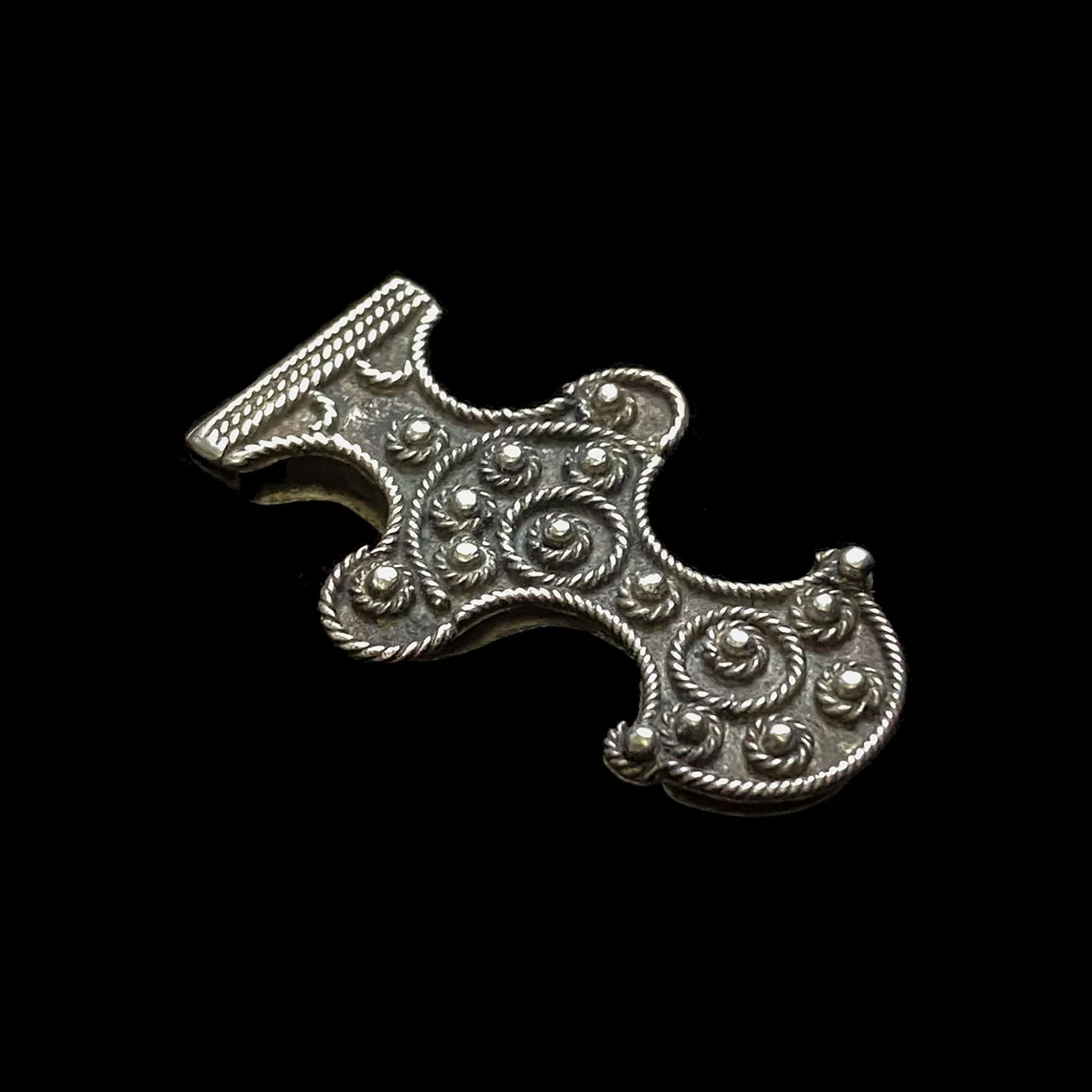 Vintage Silver Tuareg Pendant from Mauritania