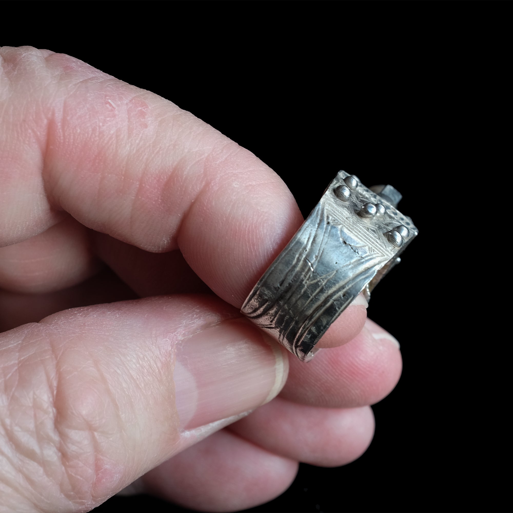 Vintage Silver Mali Mosque Ring