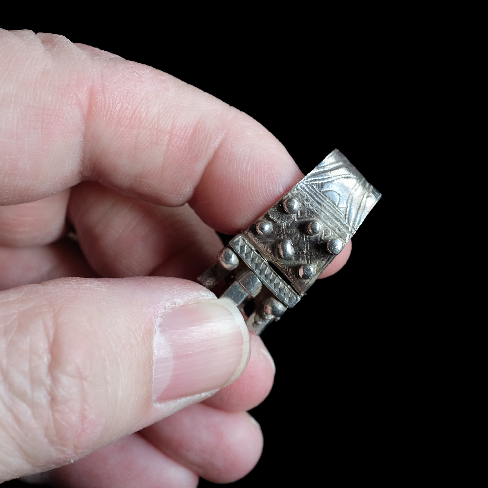 Vintage Silver Mali Mosque Ring