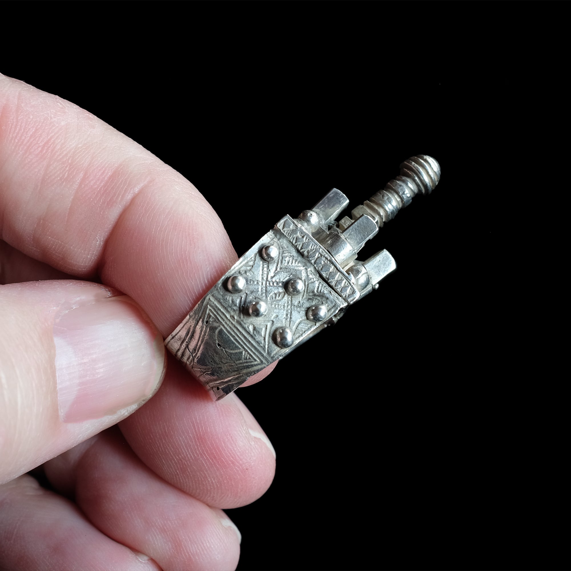 Vintage Silver Mali Mosque Ring