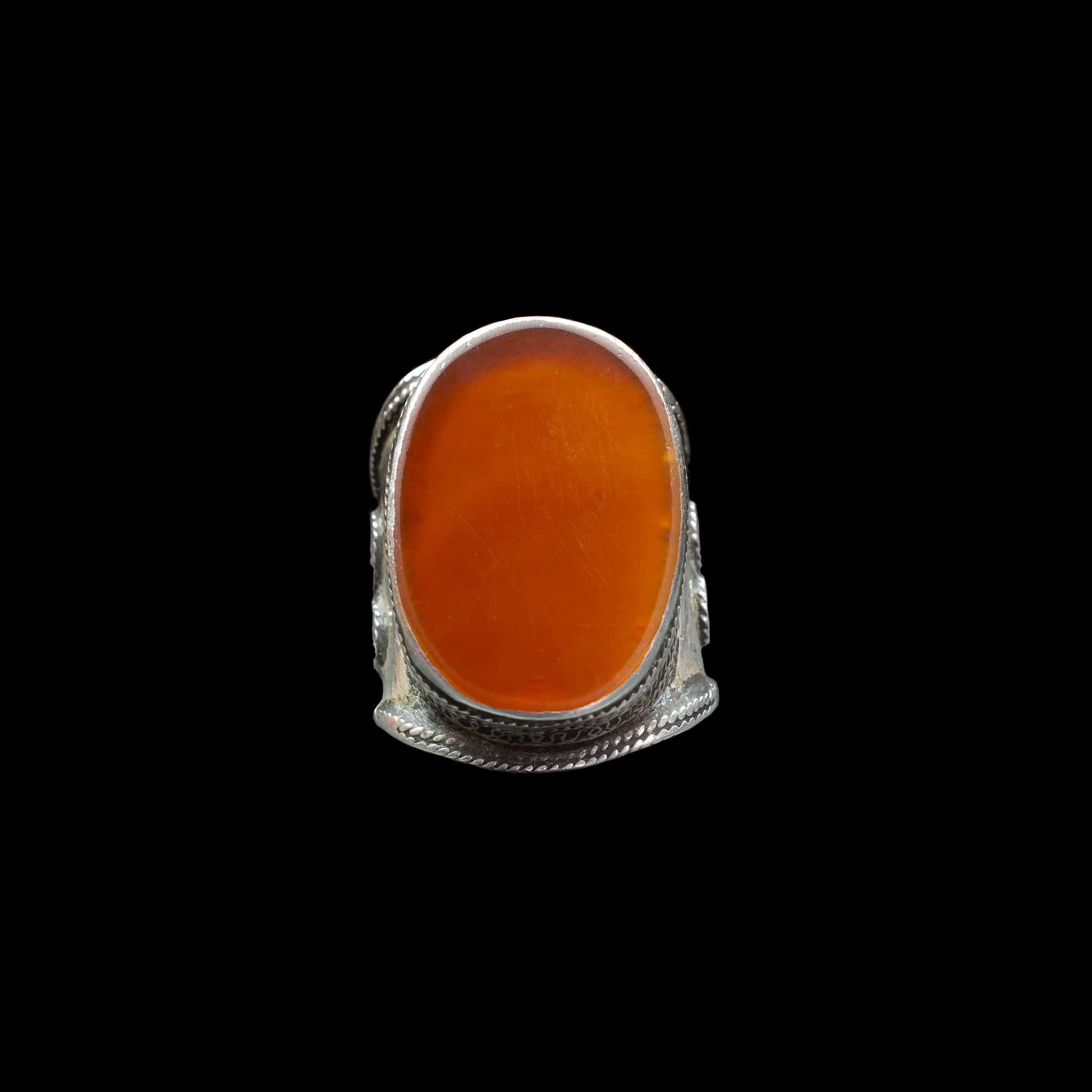 Turkmen Jewellery | Ethnic Adornment and Jewellery | Carnelian Ring