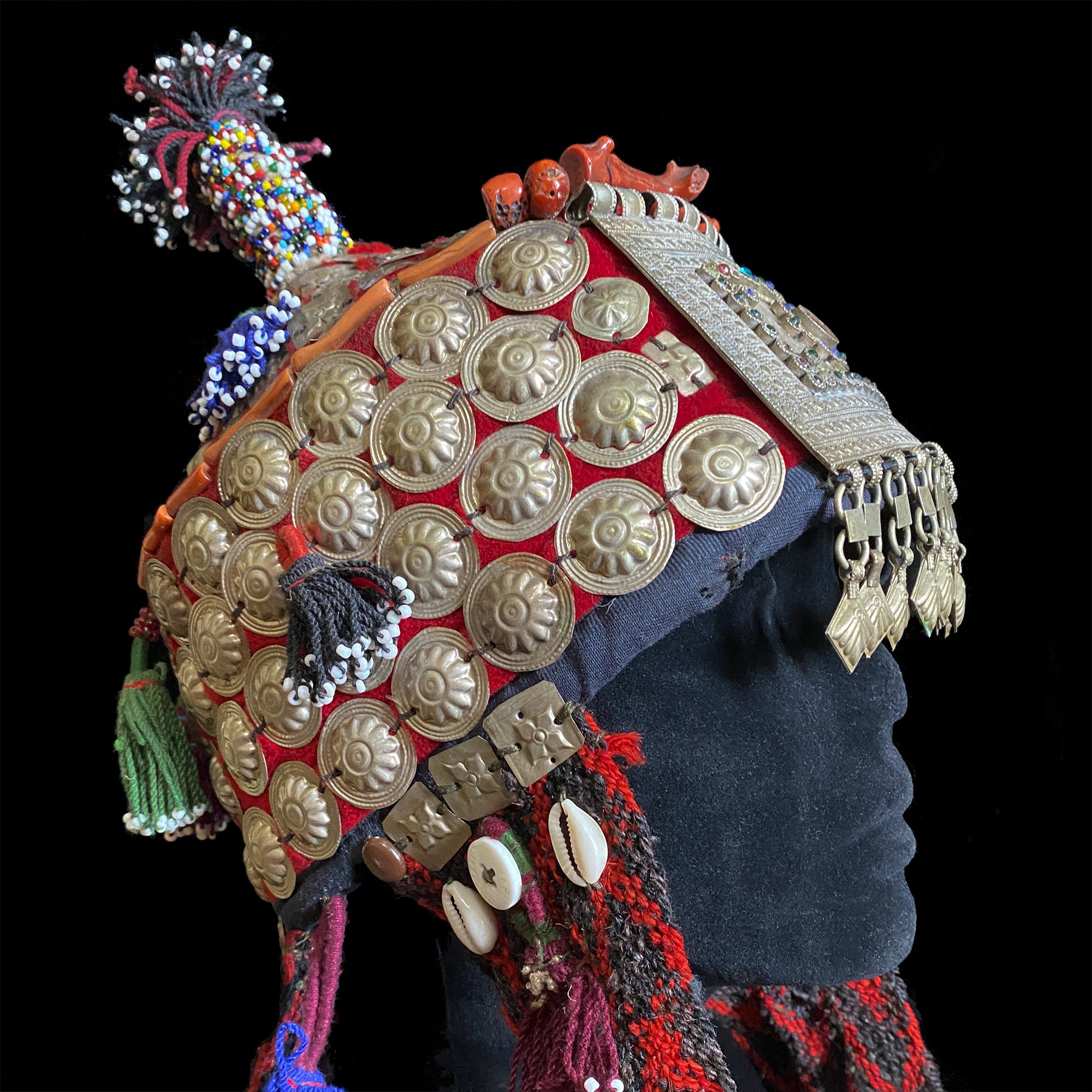 Vintage Ceremonial Turkmen Headdress